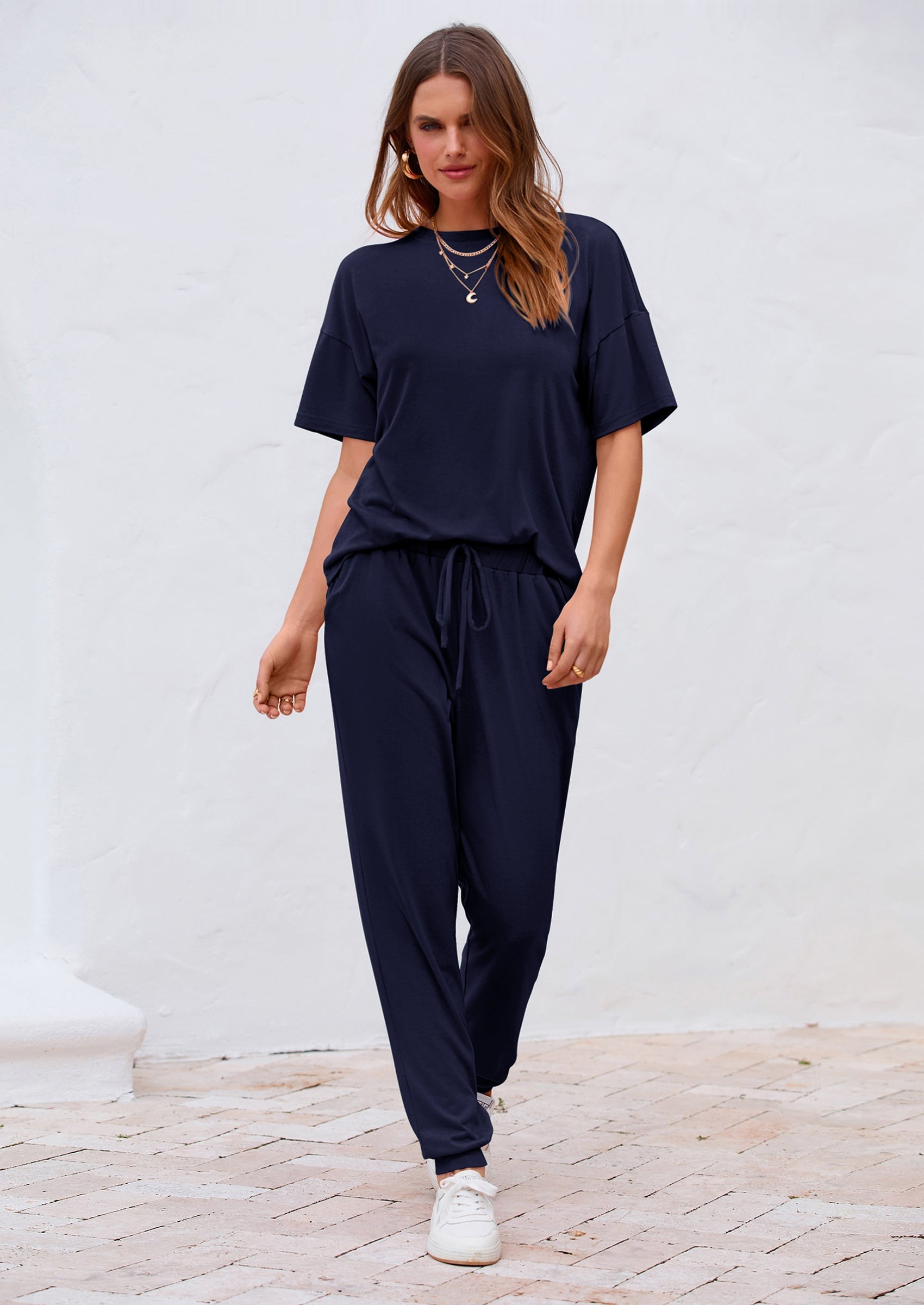 Chichi Women's Two Piece Lounge Sets Spring Summer Jogger Pants Vacation Outfits Travel Airplane Matching Clothes
