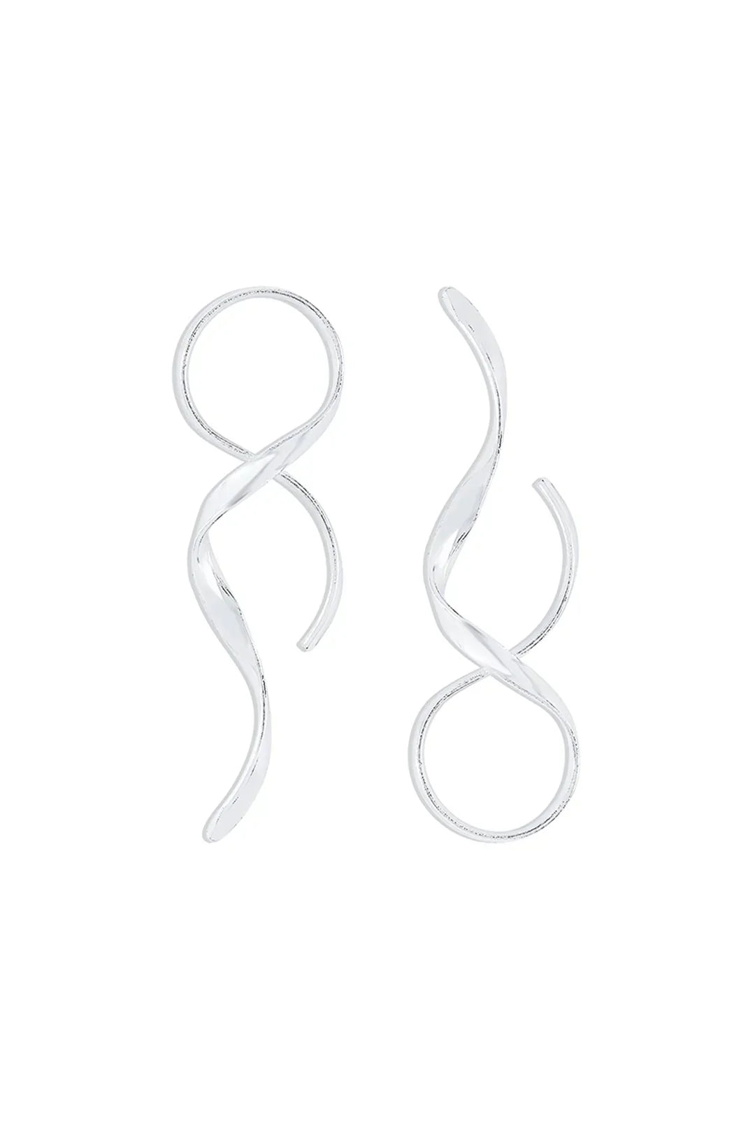 Marina - Twirl Earrings Silver
