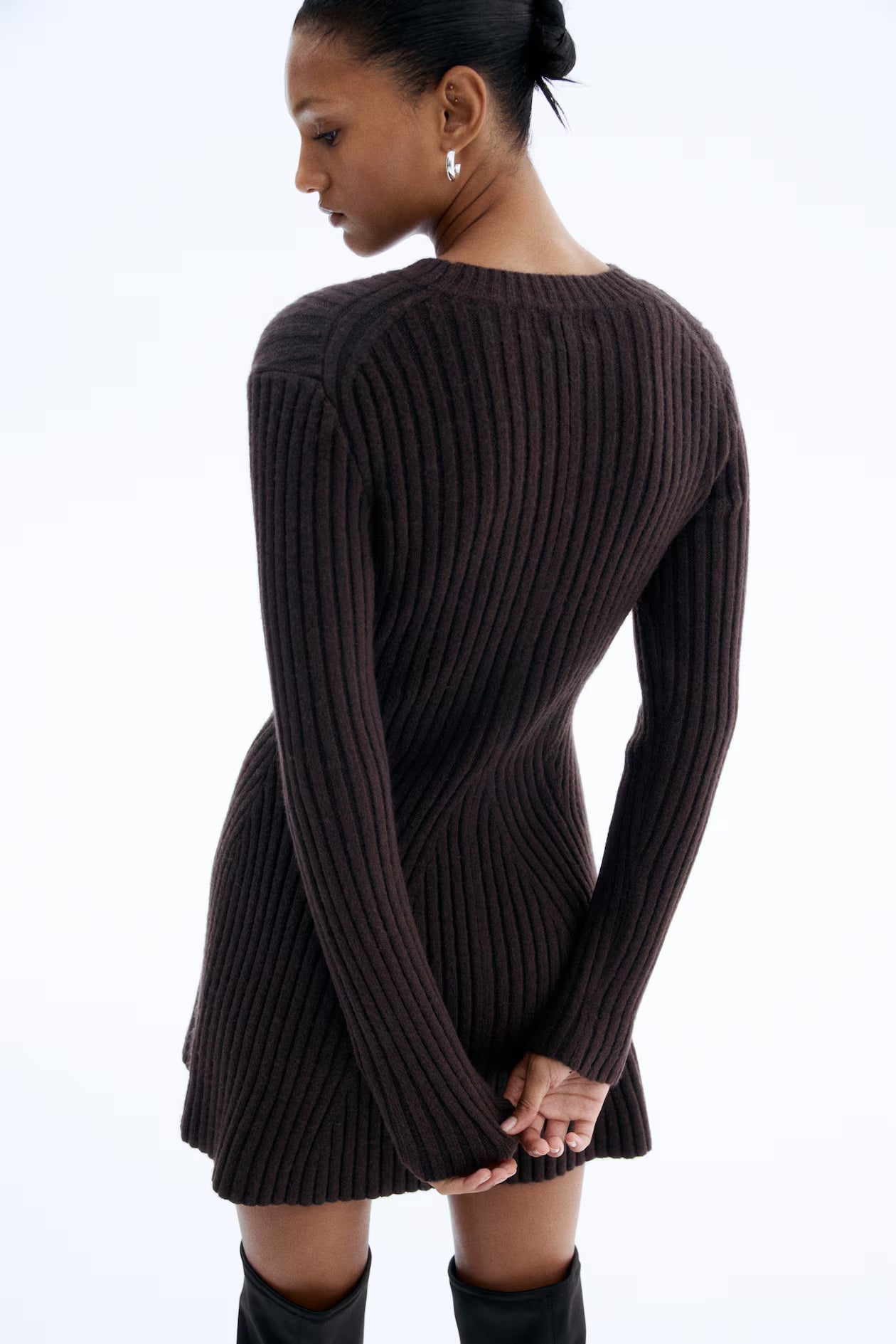 Lacy | Knit Mini Dress Black