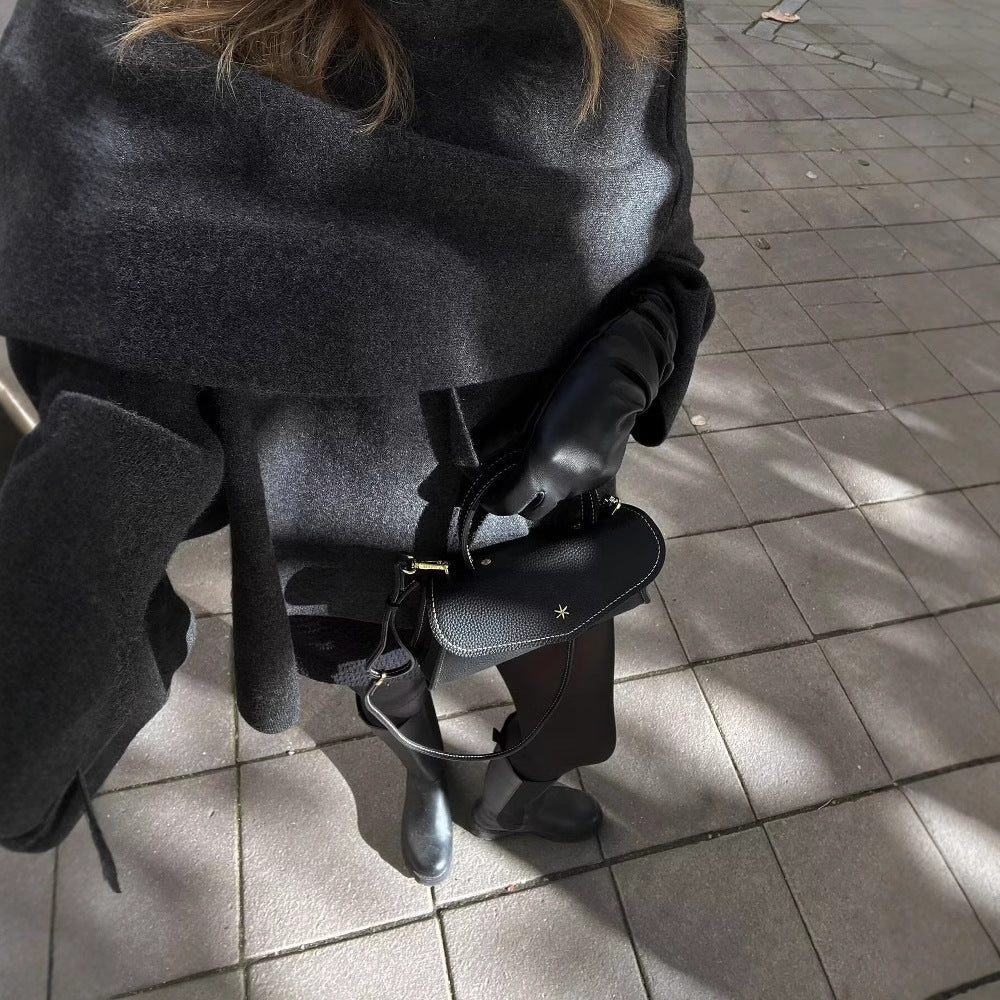 Claire | Cape Jacket Dark Grey