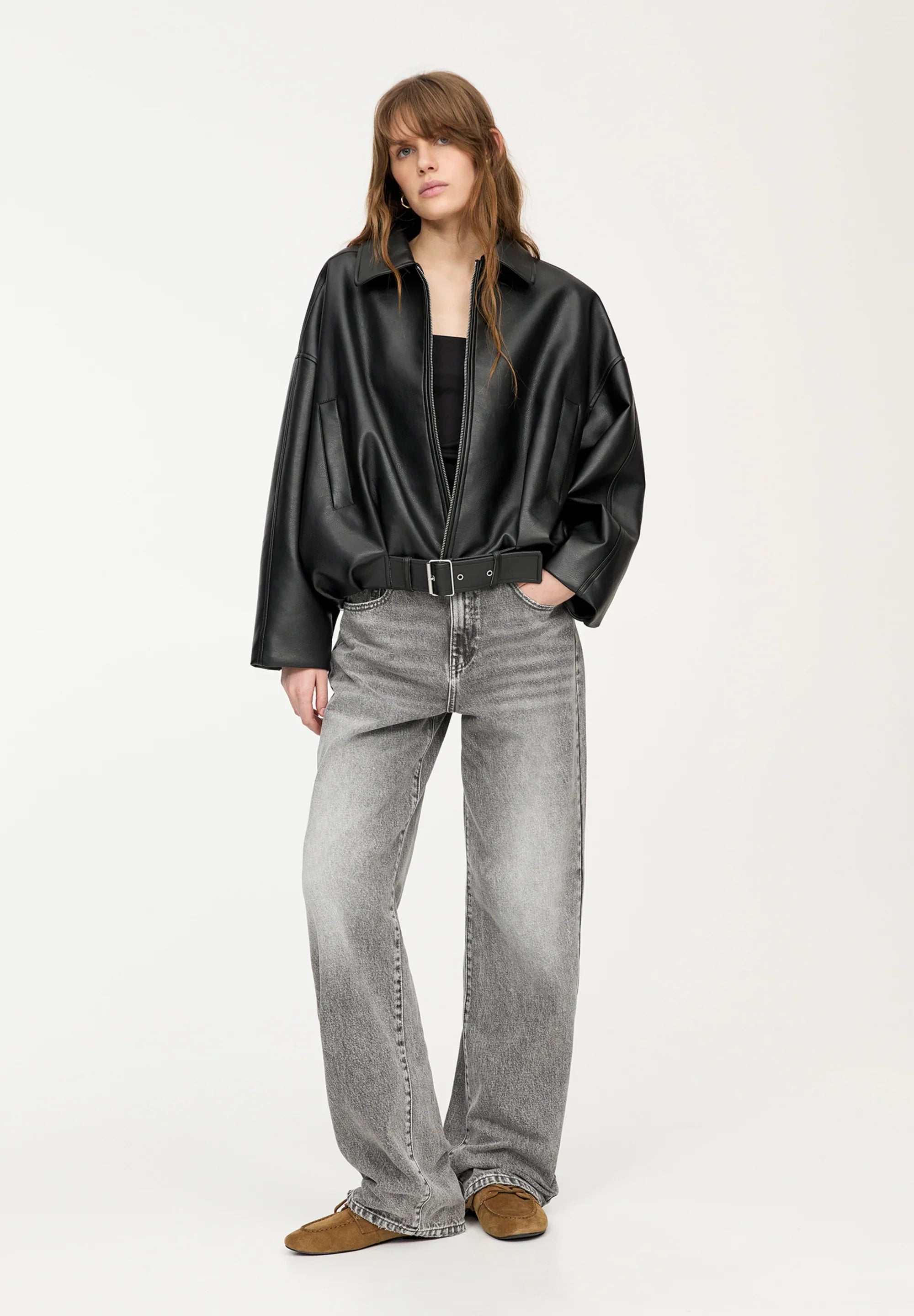Sophia | Leather Jacket Black