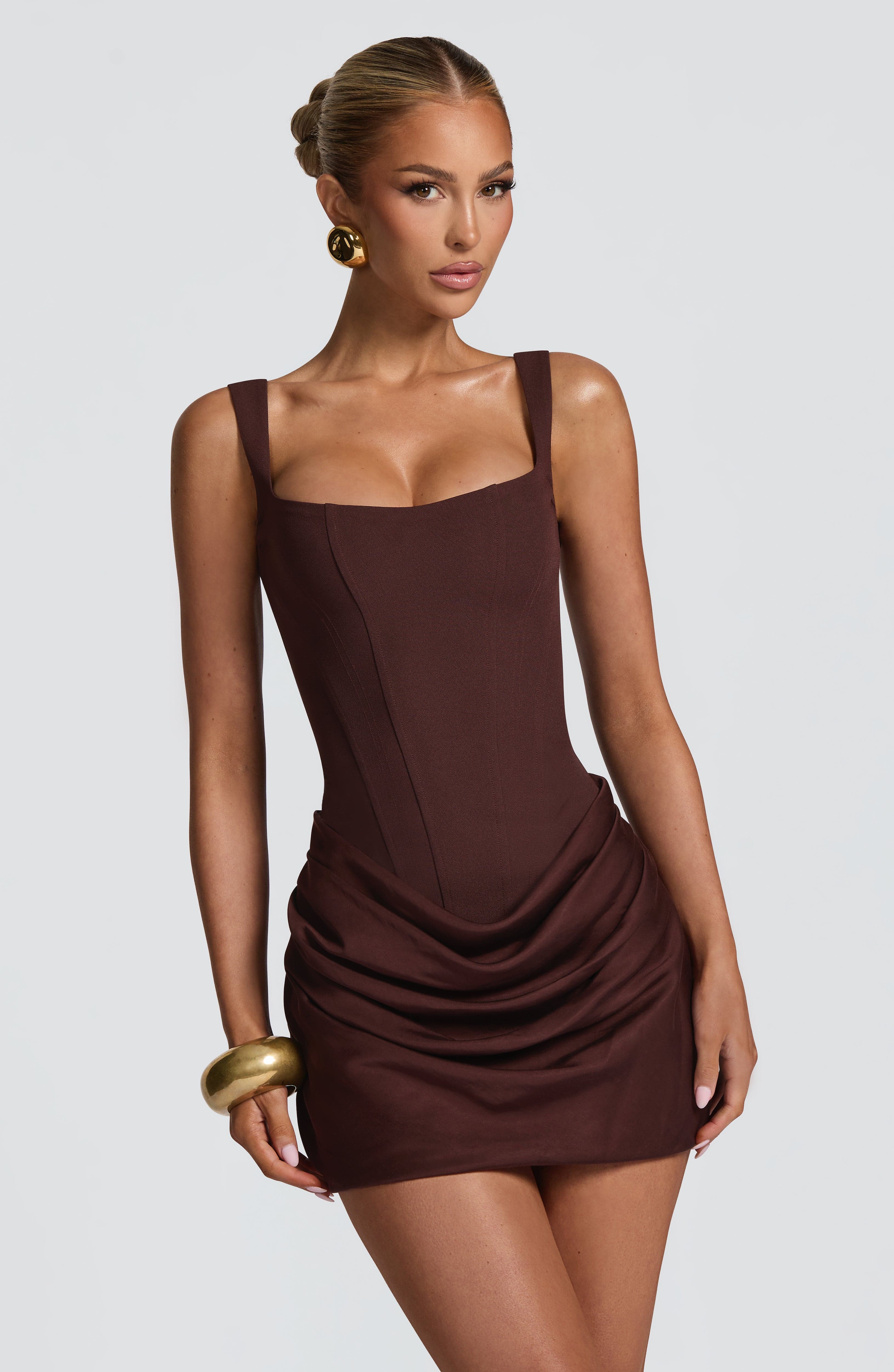 Cornelia | Mini Dress Brown