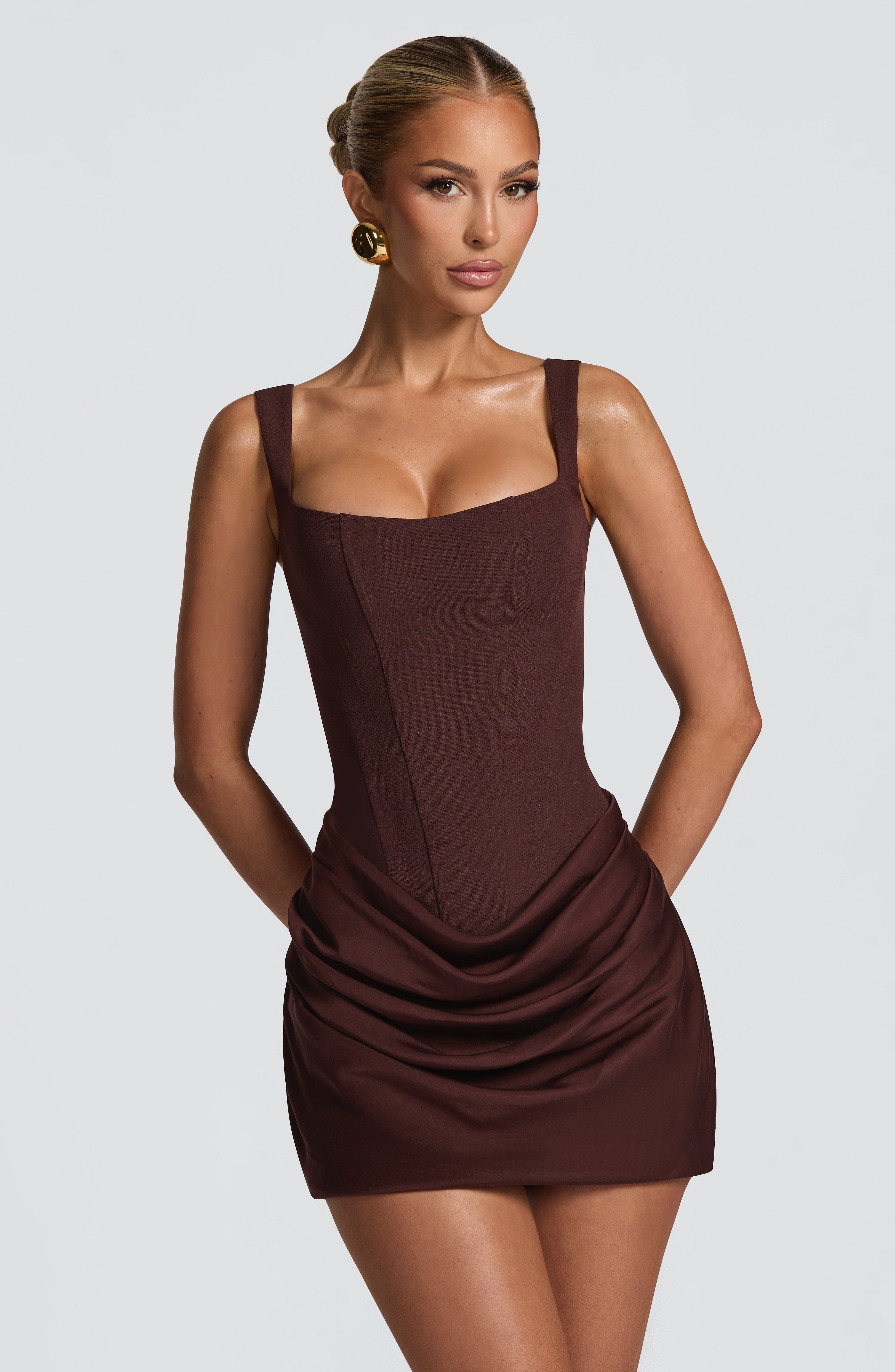 Cornelia | Mini Dress Brown