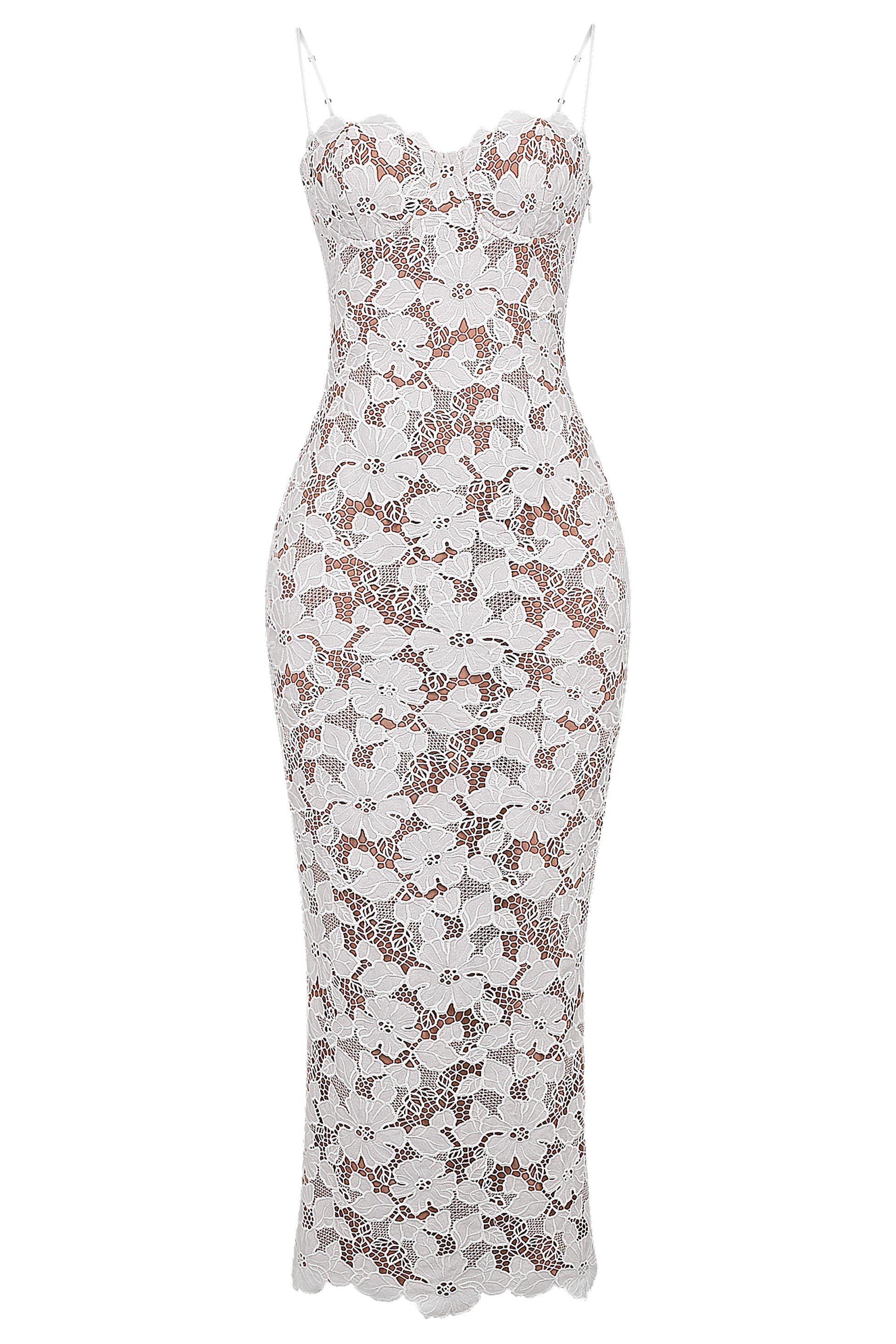 Isabella- Pearl Blossom Maxi Dress