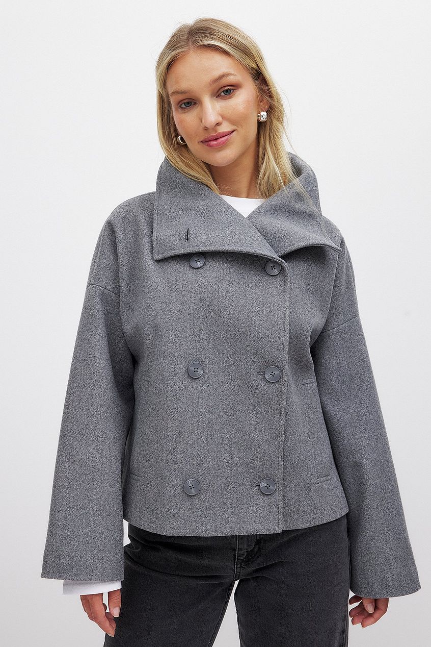 Gwen | Luxe Trench Coat Grey
