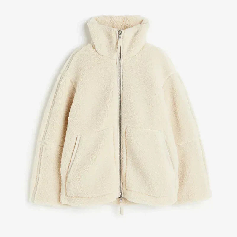 Mae | Teddy Jacket White