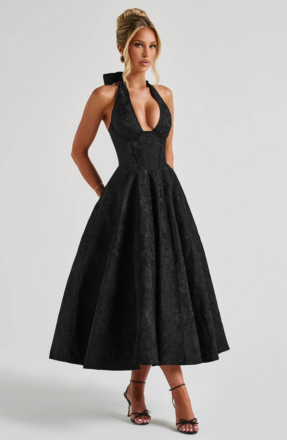Tilly | Elegant Midi Dress Black