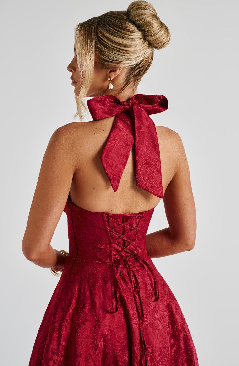 Tilly | Elegant Midi Dress Red