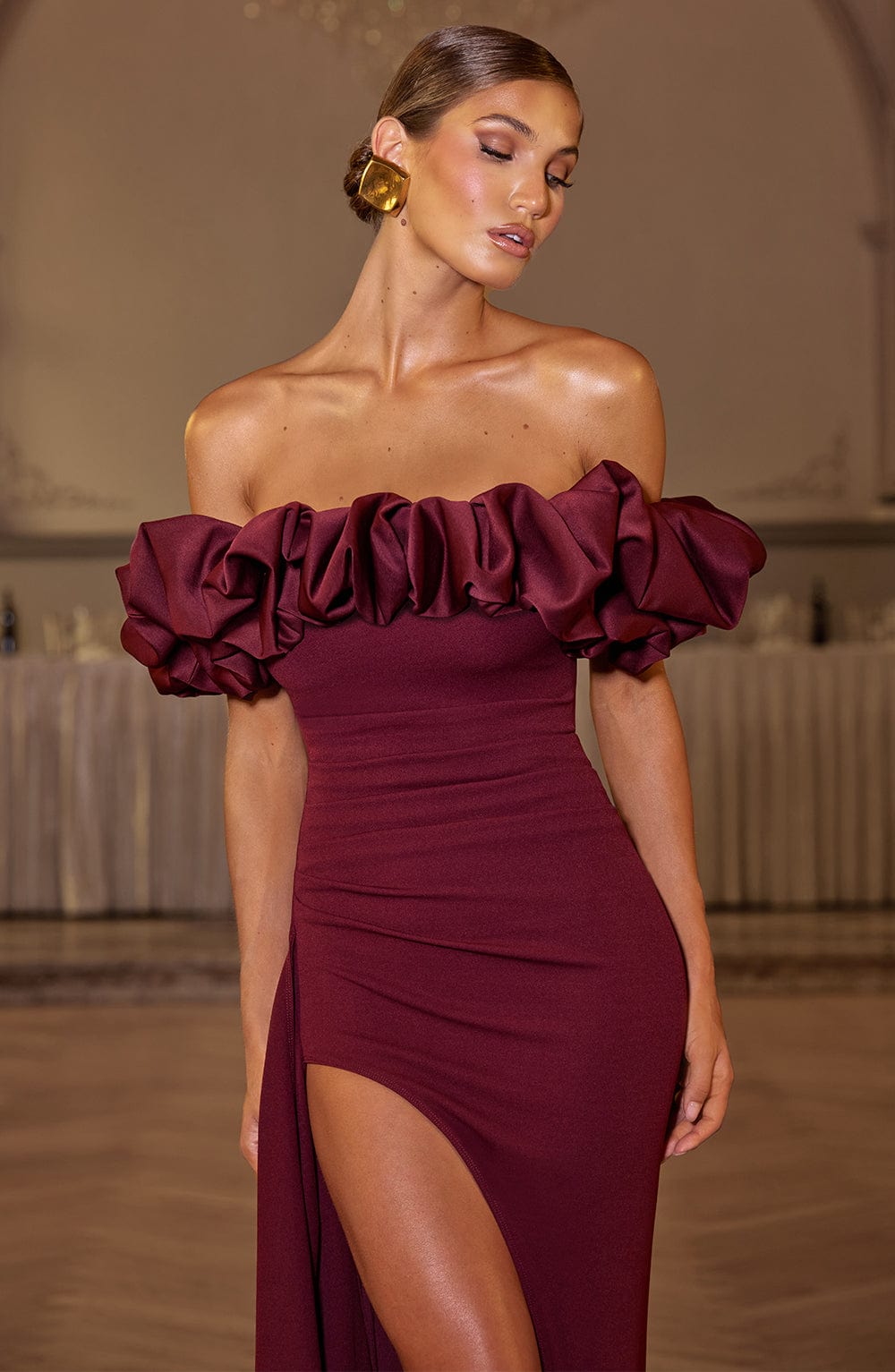 Elsa | Maxi Dress Wine Red