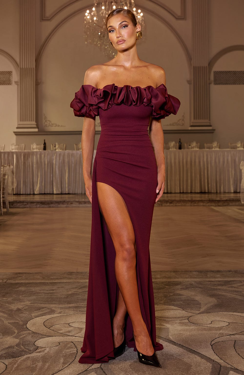 Elsa | Maxi Dress Wine Red
