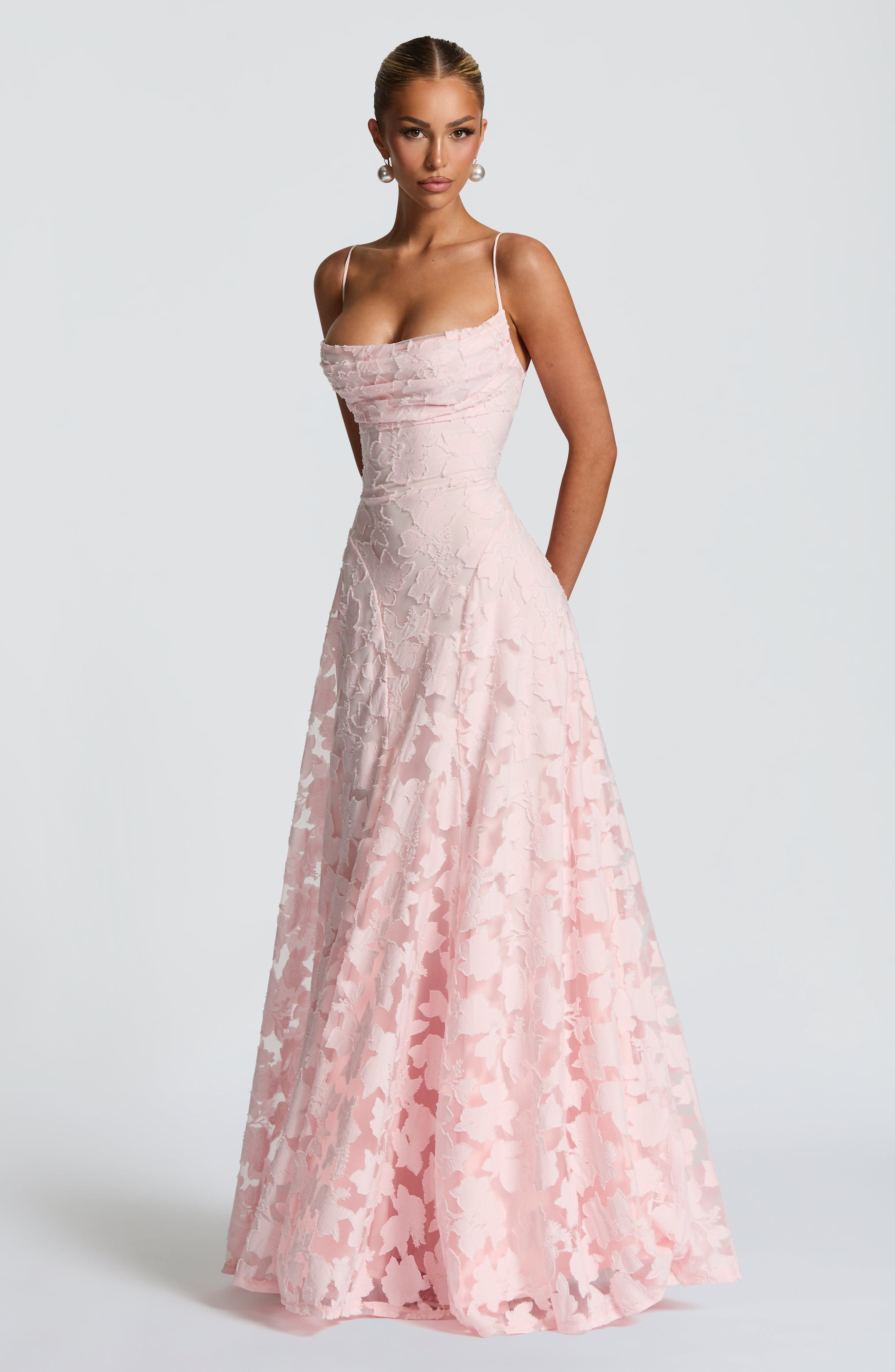 Fransesca | Floral Maxi Dress Pink