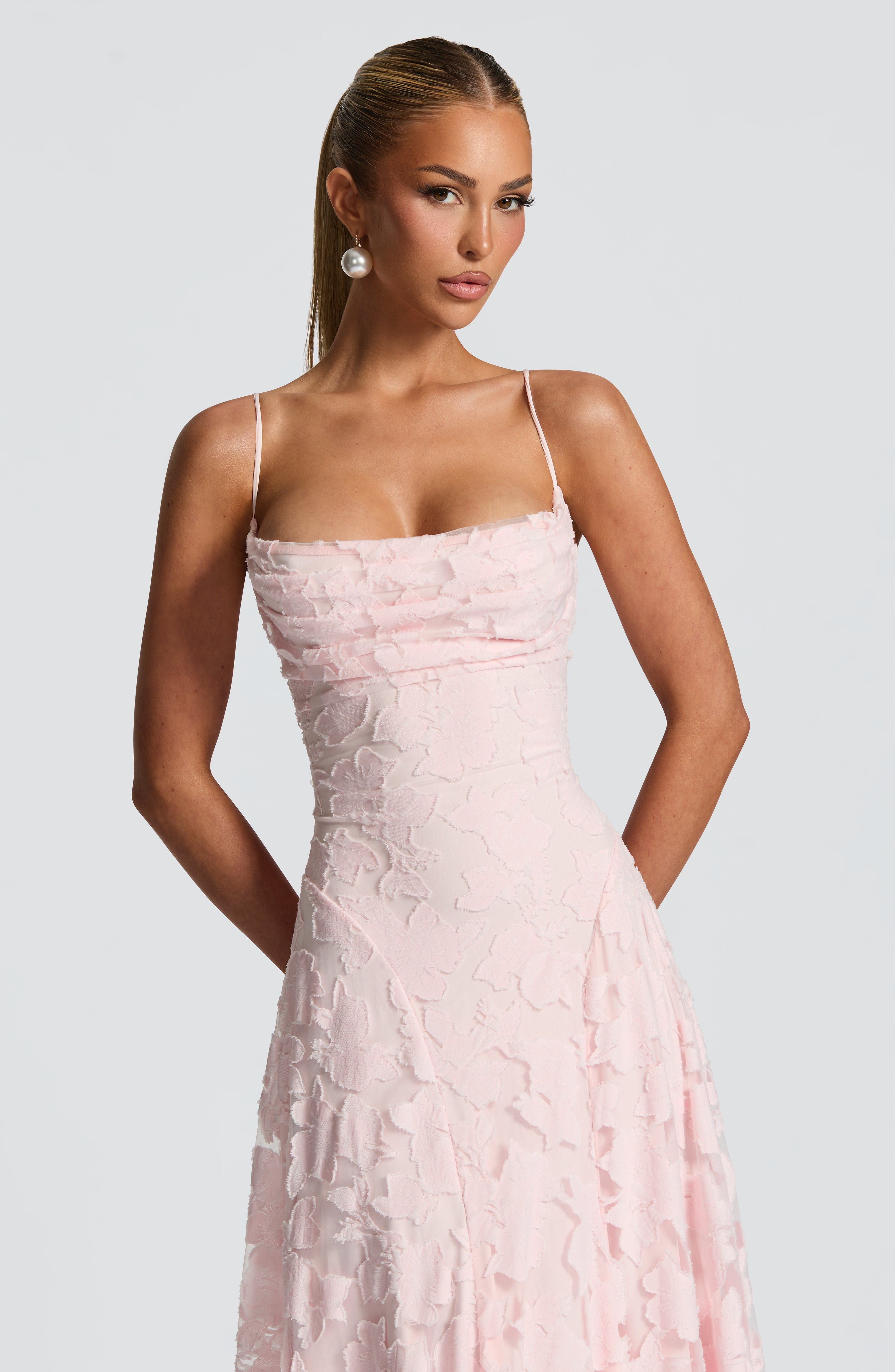 Fransesca | Floral Maxi Dress Pink