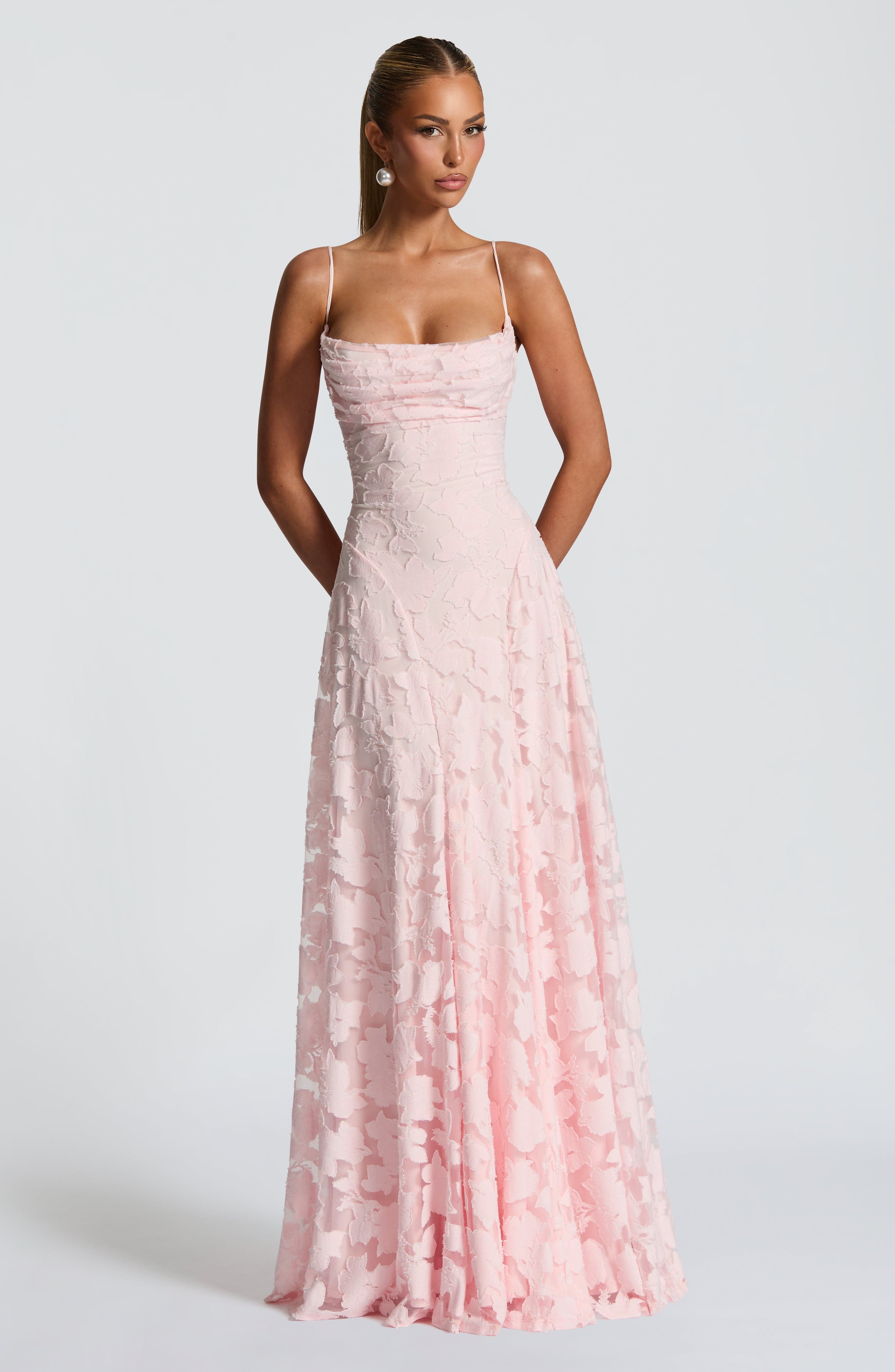 Fransesca | Floral Maxi Dress Pink