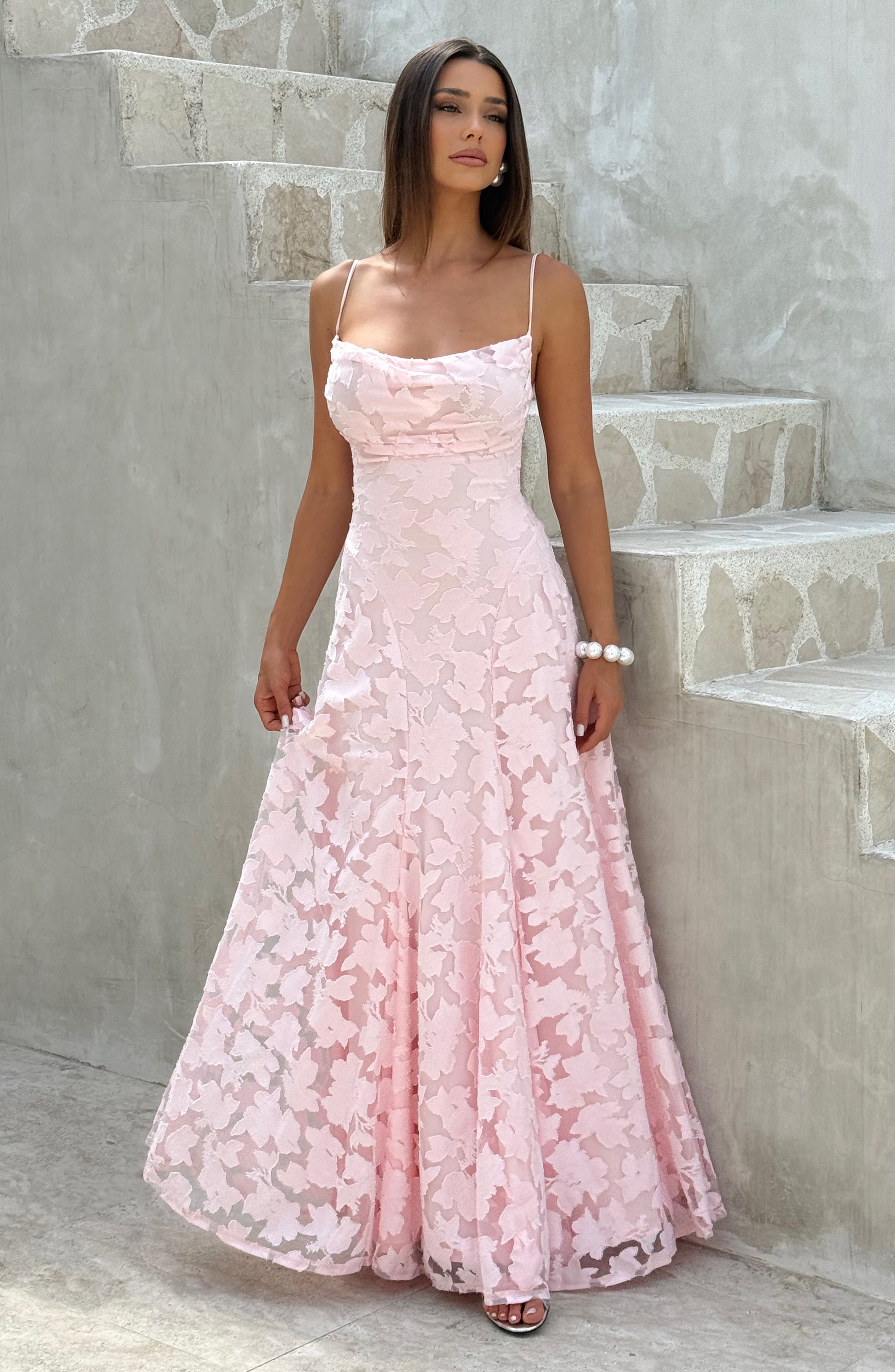 Fransesca | Floral Maxi Dress Pink
