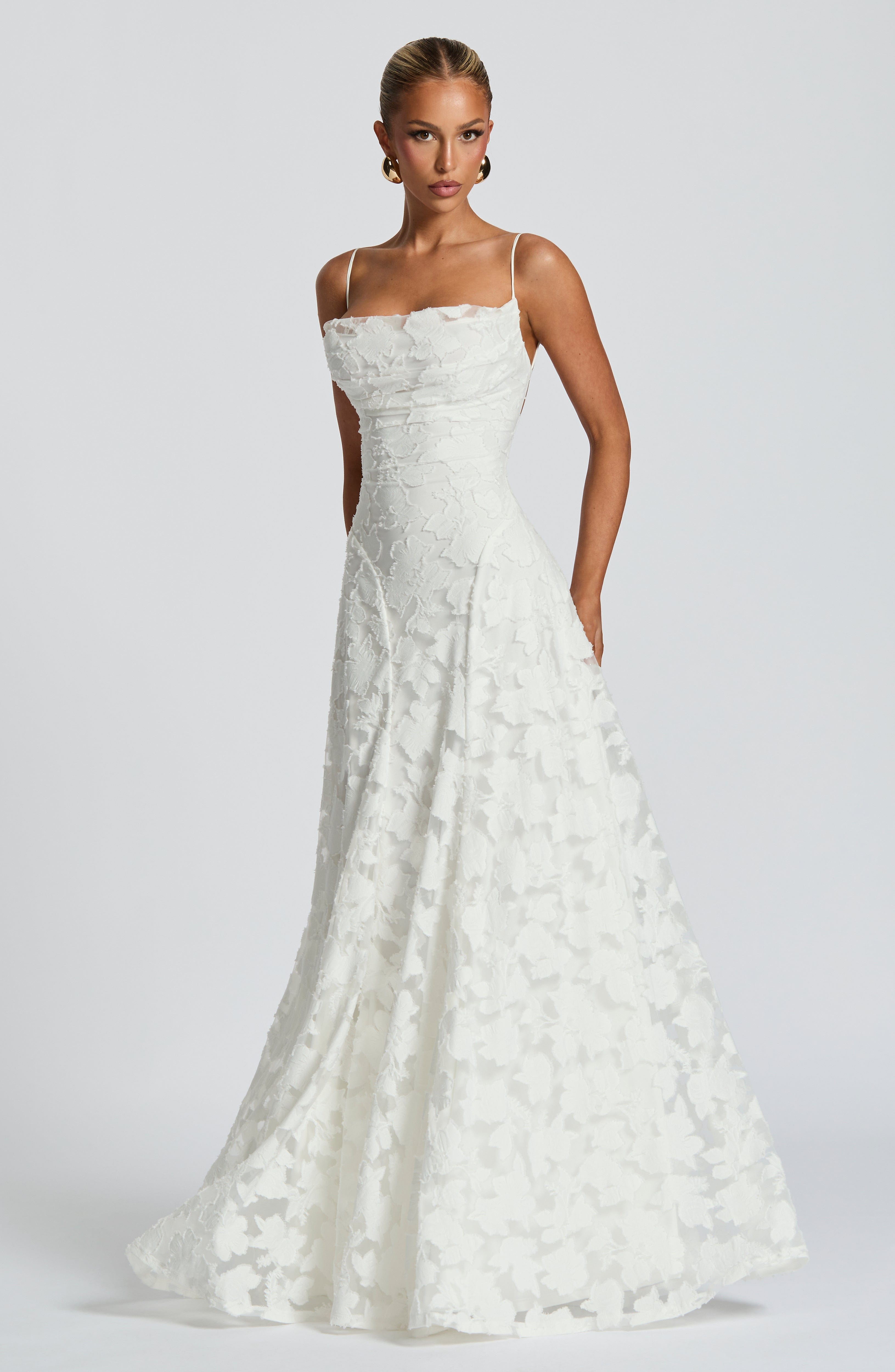 Fransesca | Floral Maxi Dress White