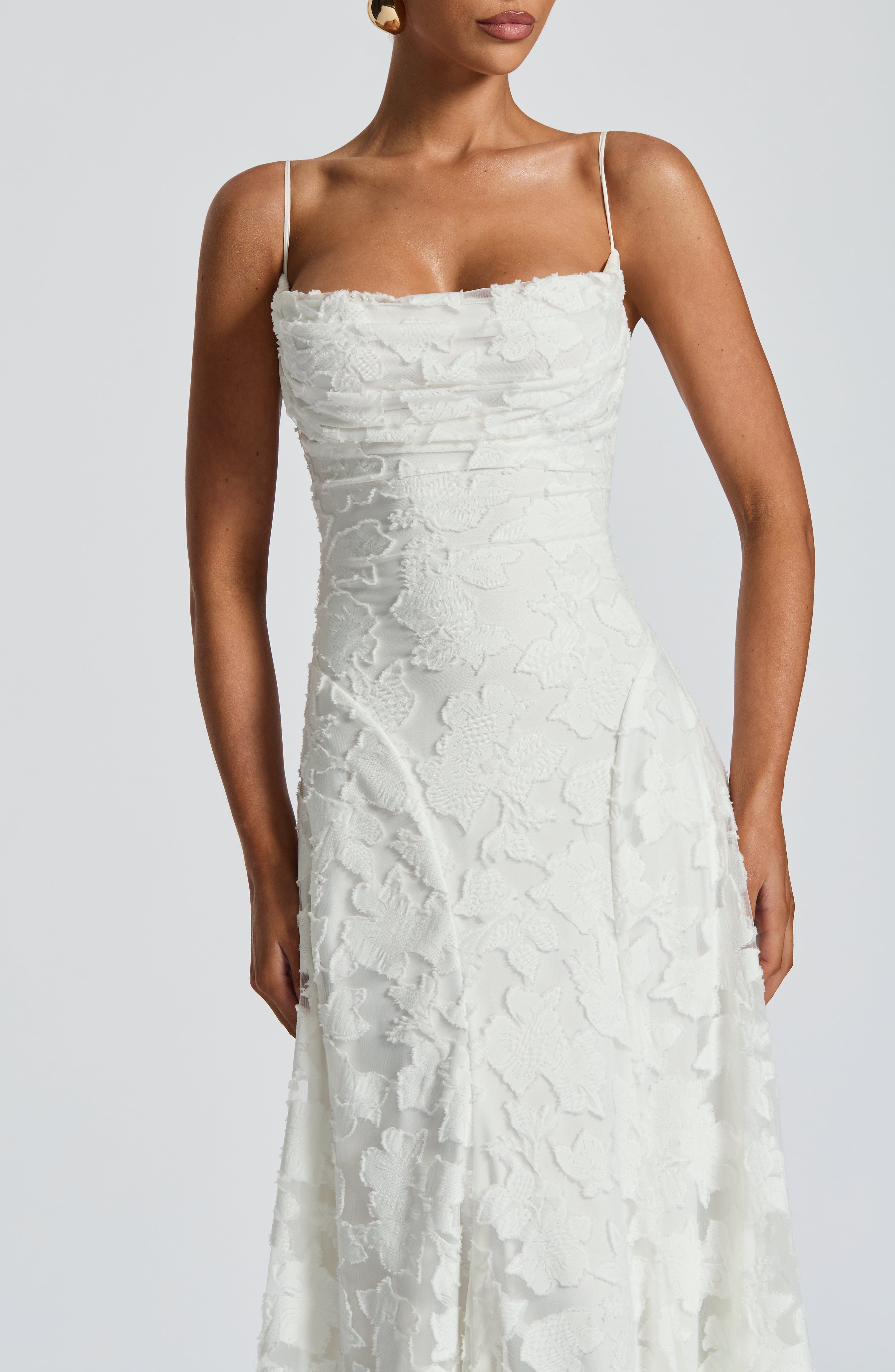 Fransesca | Floral Maxi Dress White