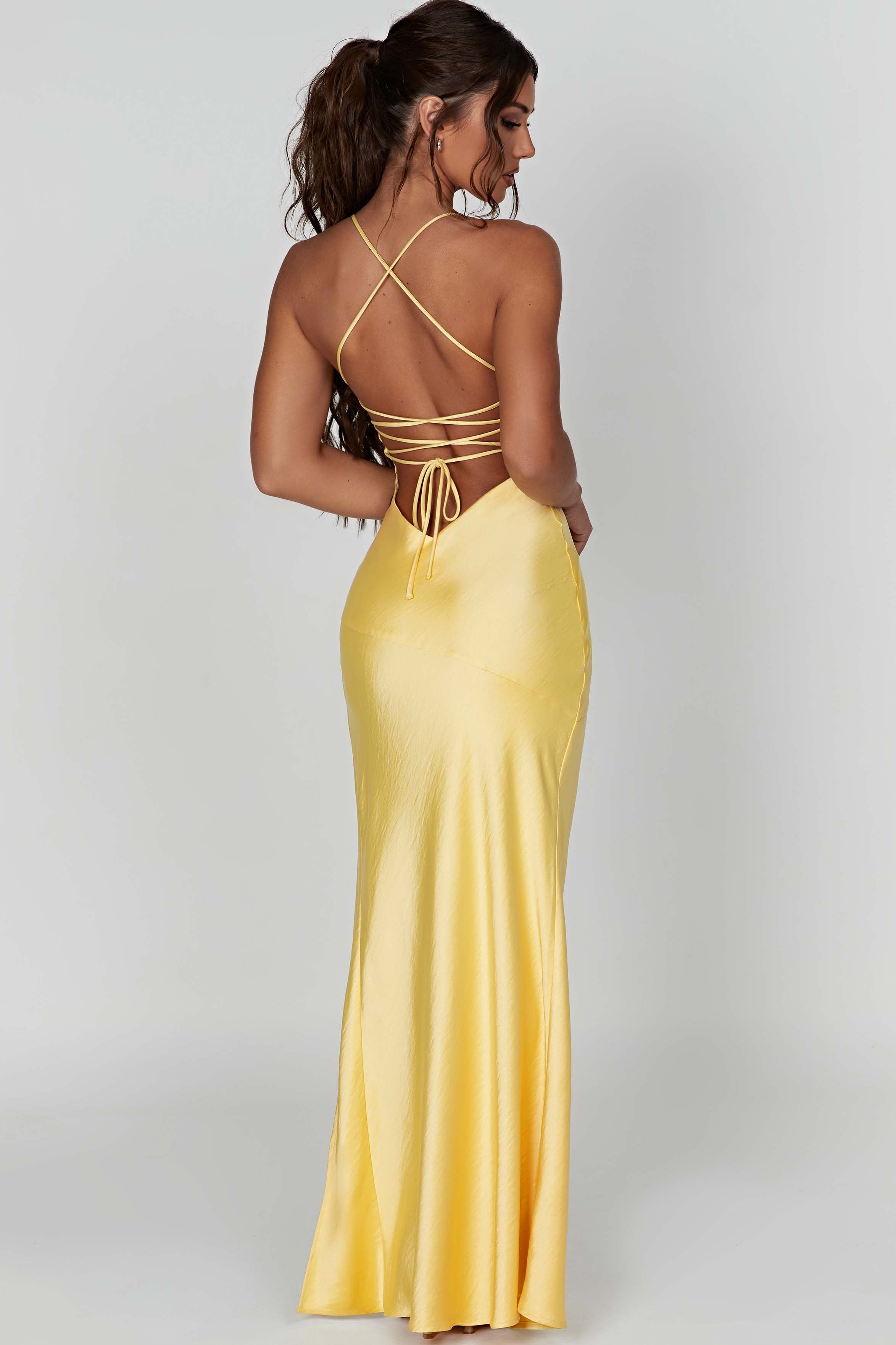 Alexia - Satin Maxi Dress