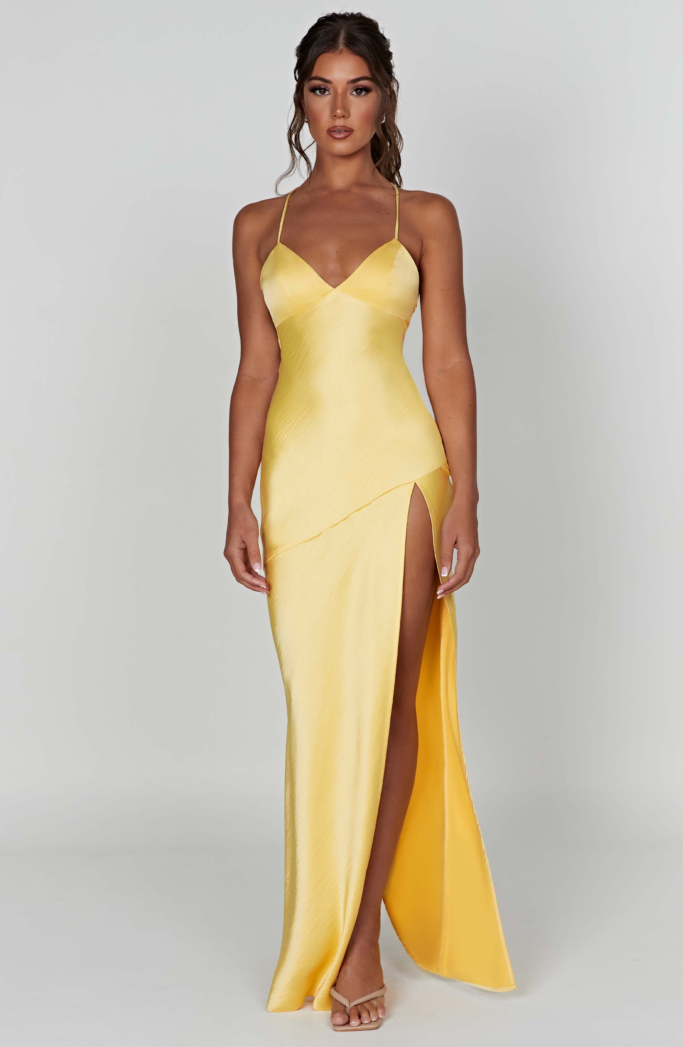 Belle | Elegant Maxi Dress Yellow