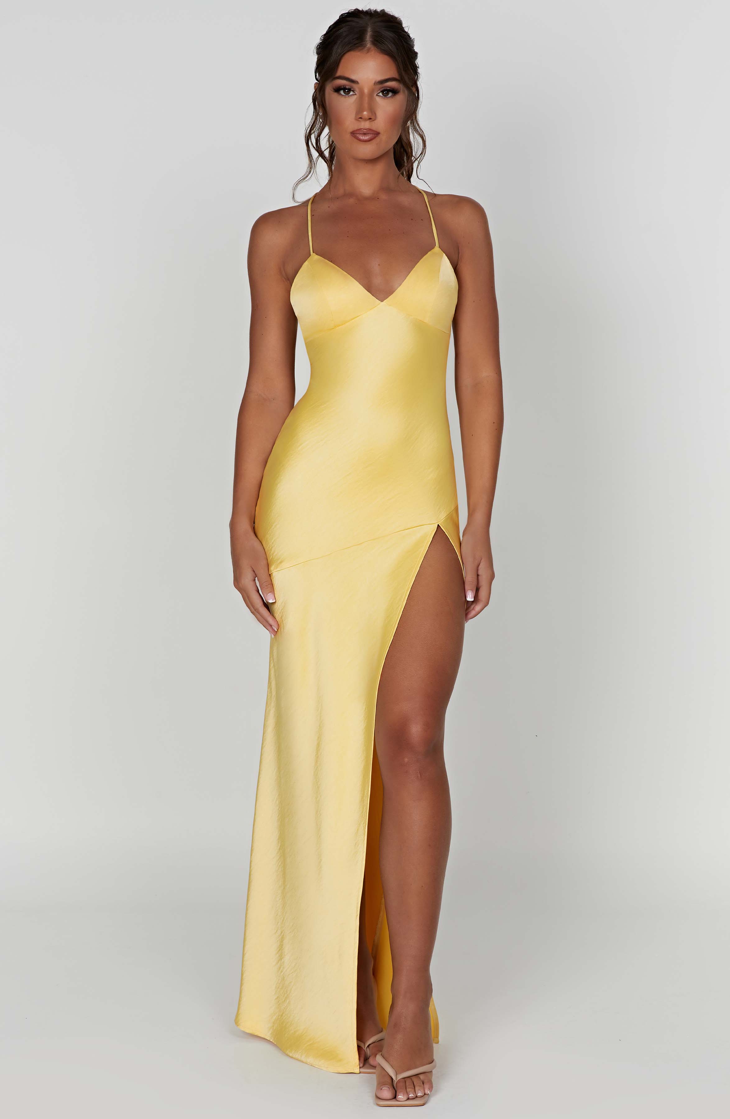 Belle | Elegant Maxi Dress Yellow