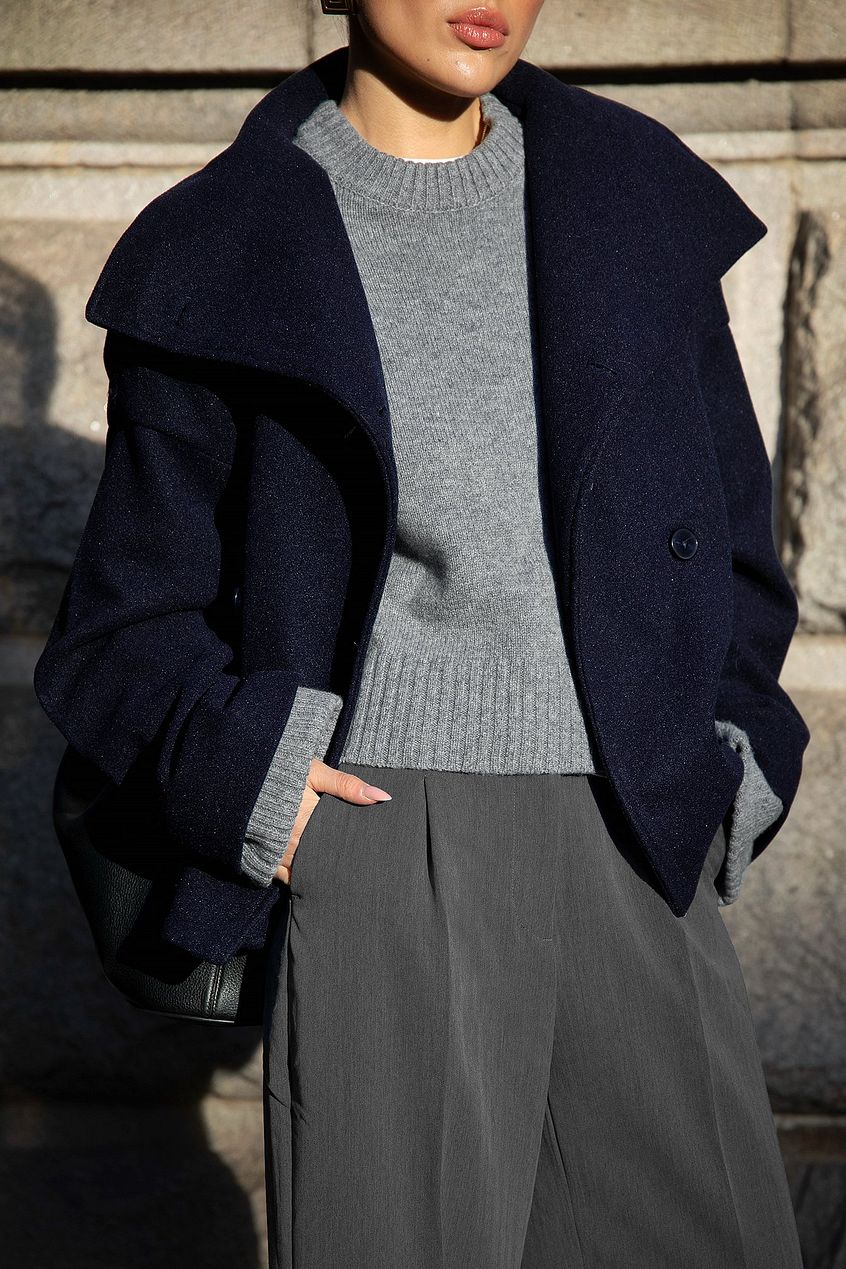 Gwen | Luxe Trench Coat Navy