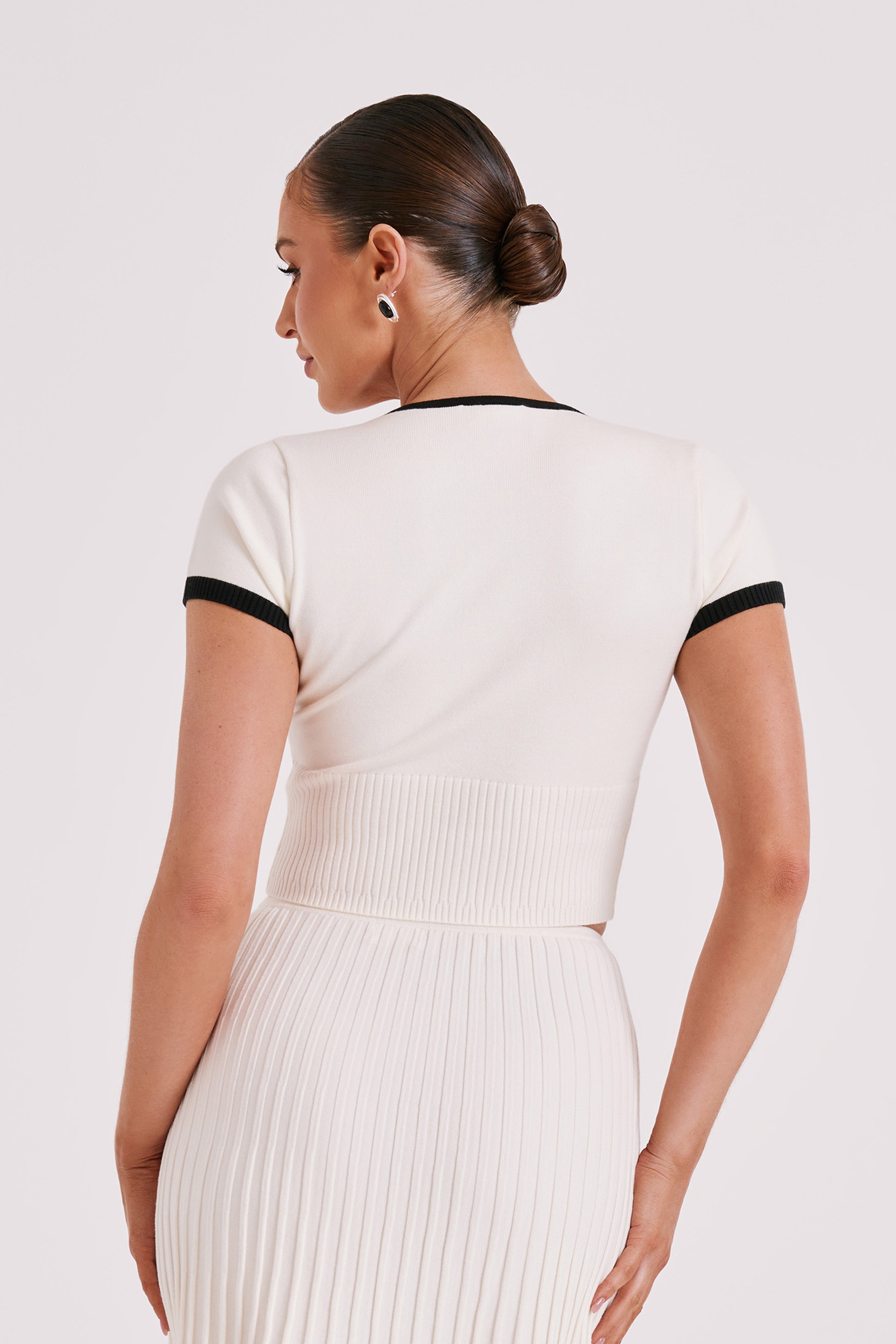 Cassia | Elegant Midi Two-Piece Set White