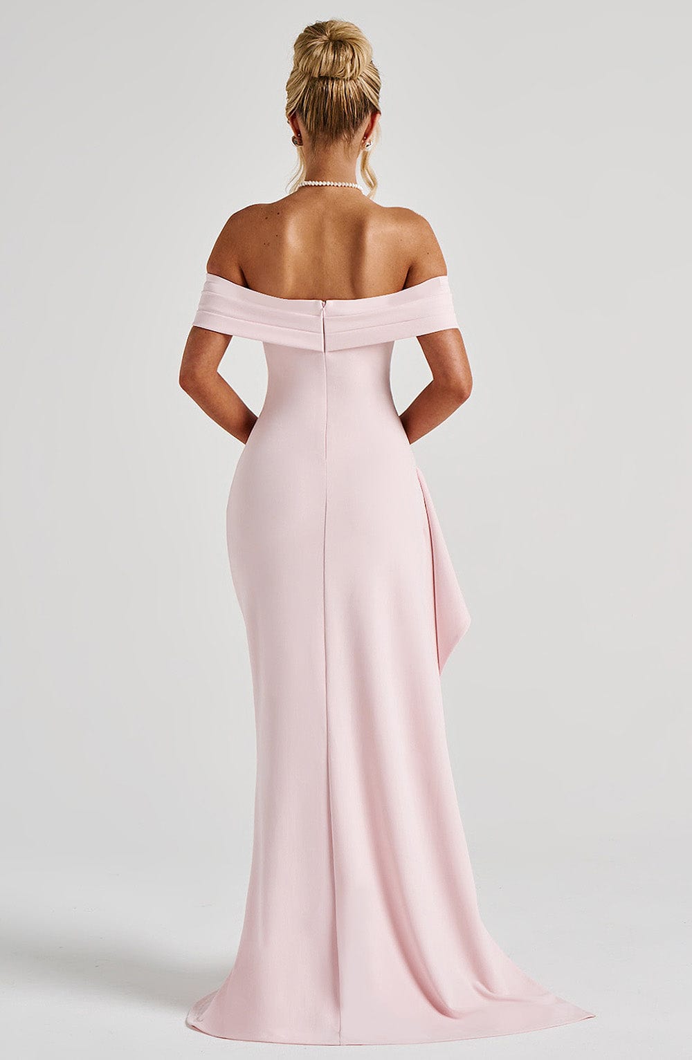 Amoura | Off-Shoulder Maxi Dress Pink