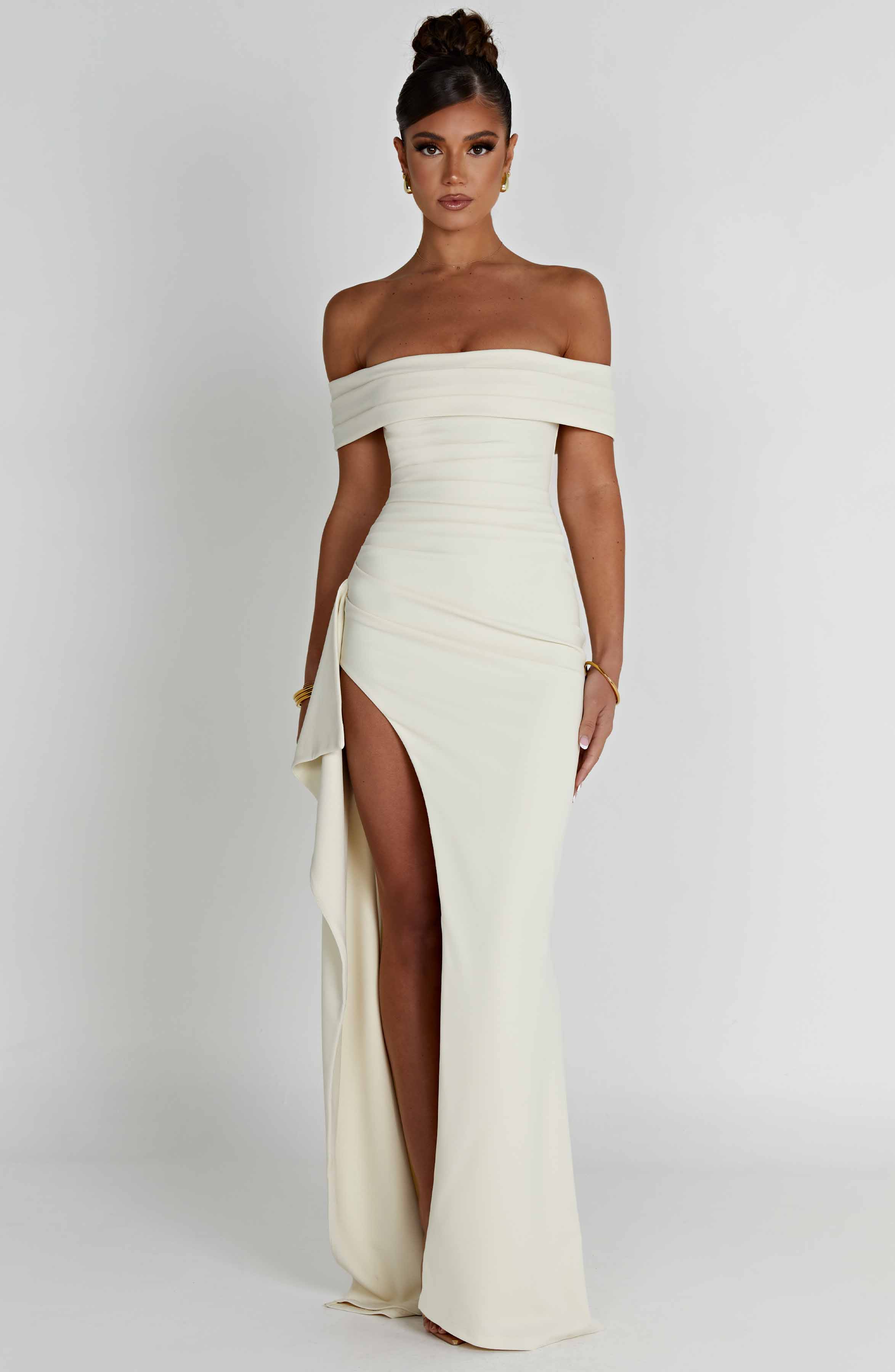 Amoura | Off-Shoulder Maxi Dress Navy