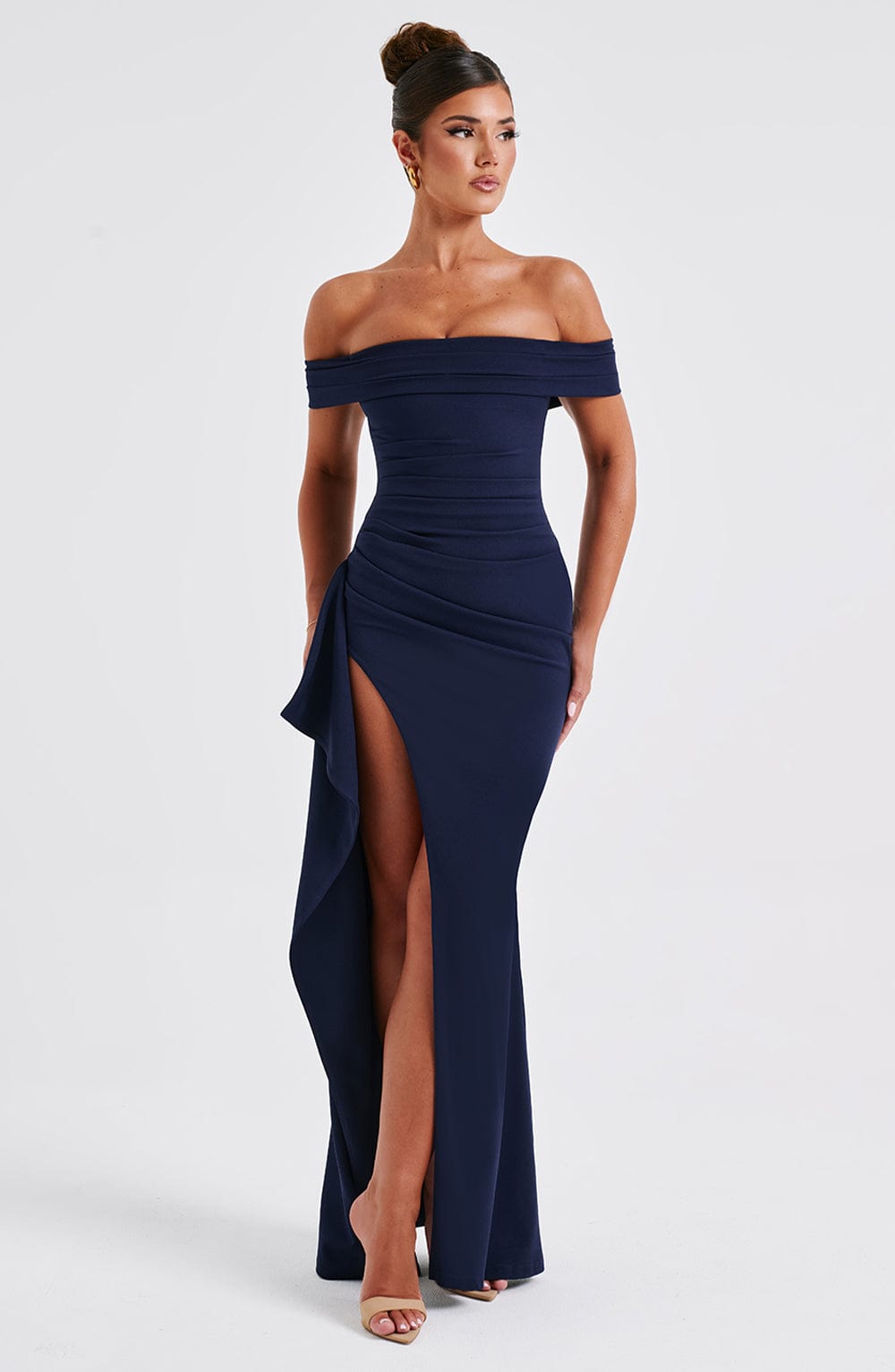 Amoura | Off-Shoulder Maxi Dress Pink