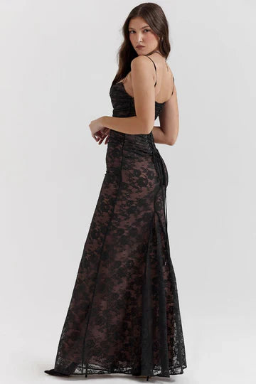 Louna -  Floral Lace Maxi Dress