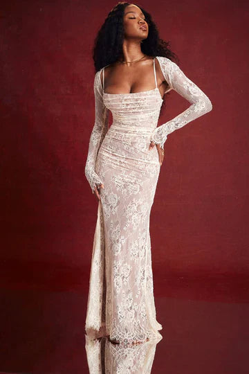 Louna -  Floral Lace Maxi Dress