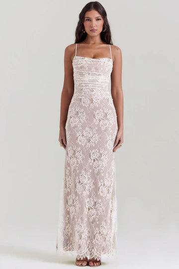 Louna -  Floral Lace Maxi Dress
