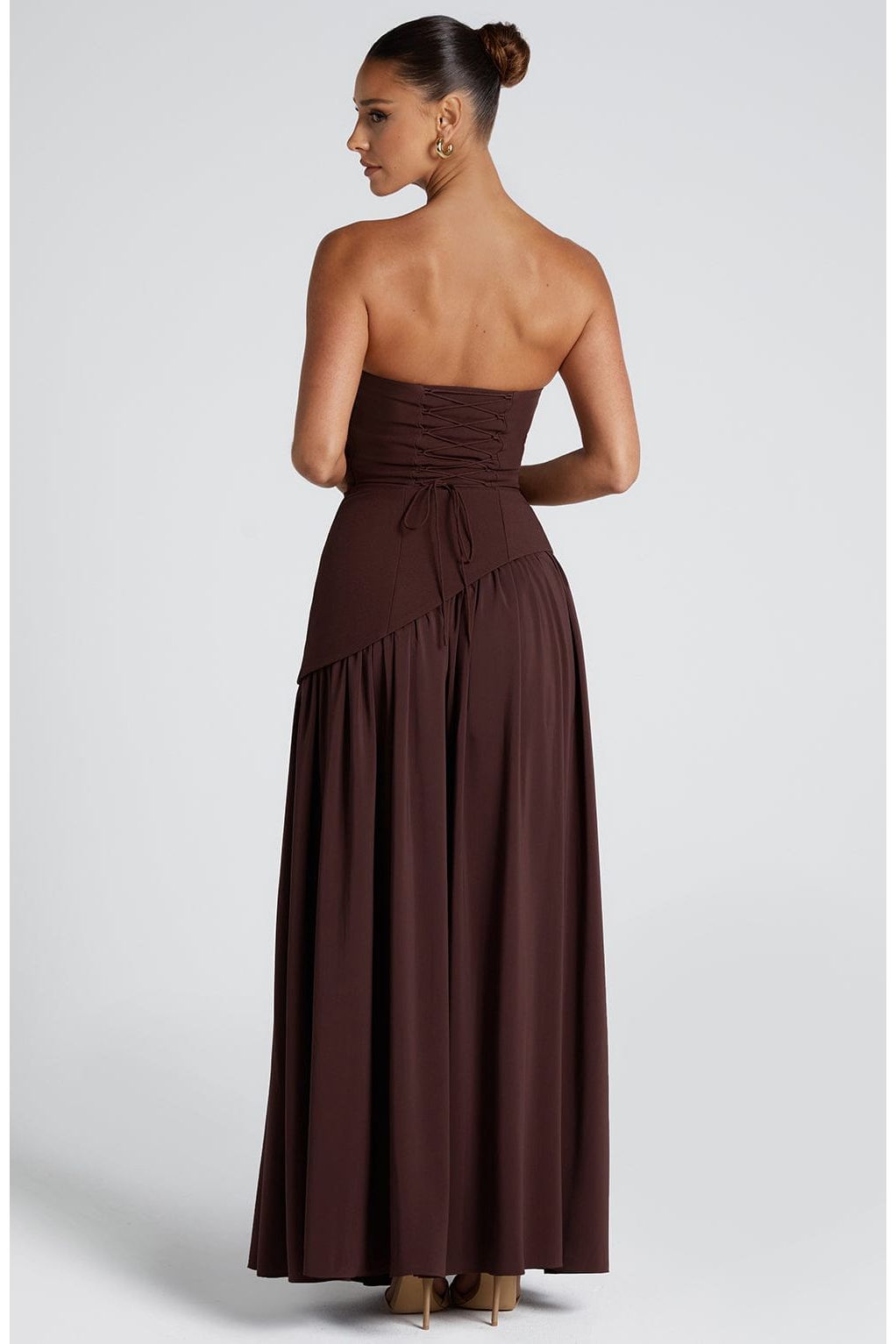 Sainte | Elegant Maxi Dress Brown