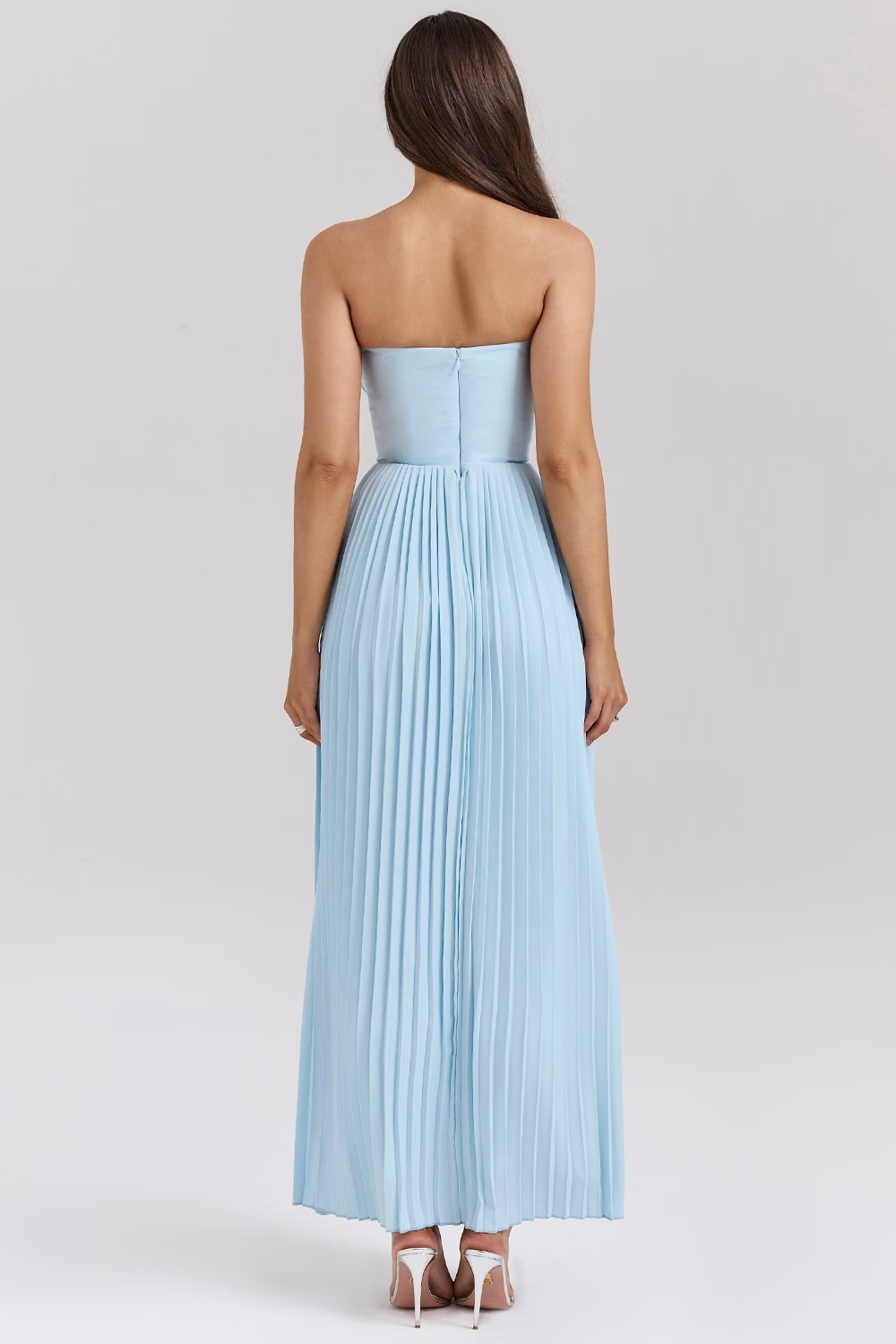 Gracie | Elegant Midi Dress Light Blue