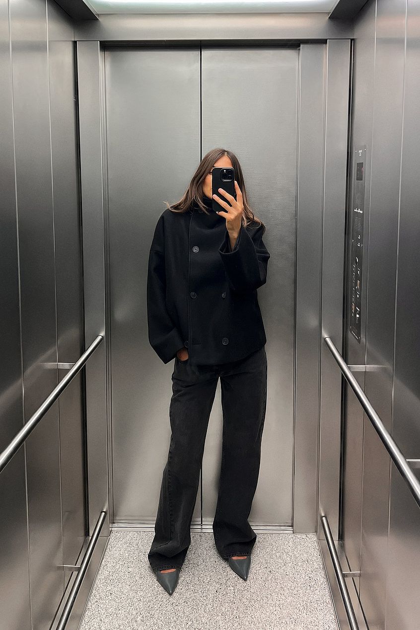 Gwen | Luxe Trench Coat Black