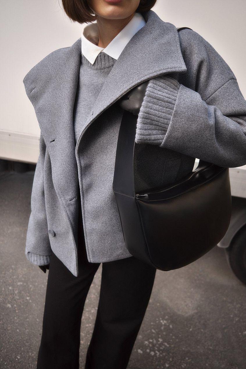 Gwen | Luxe Trench Coat Grey