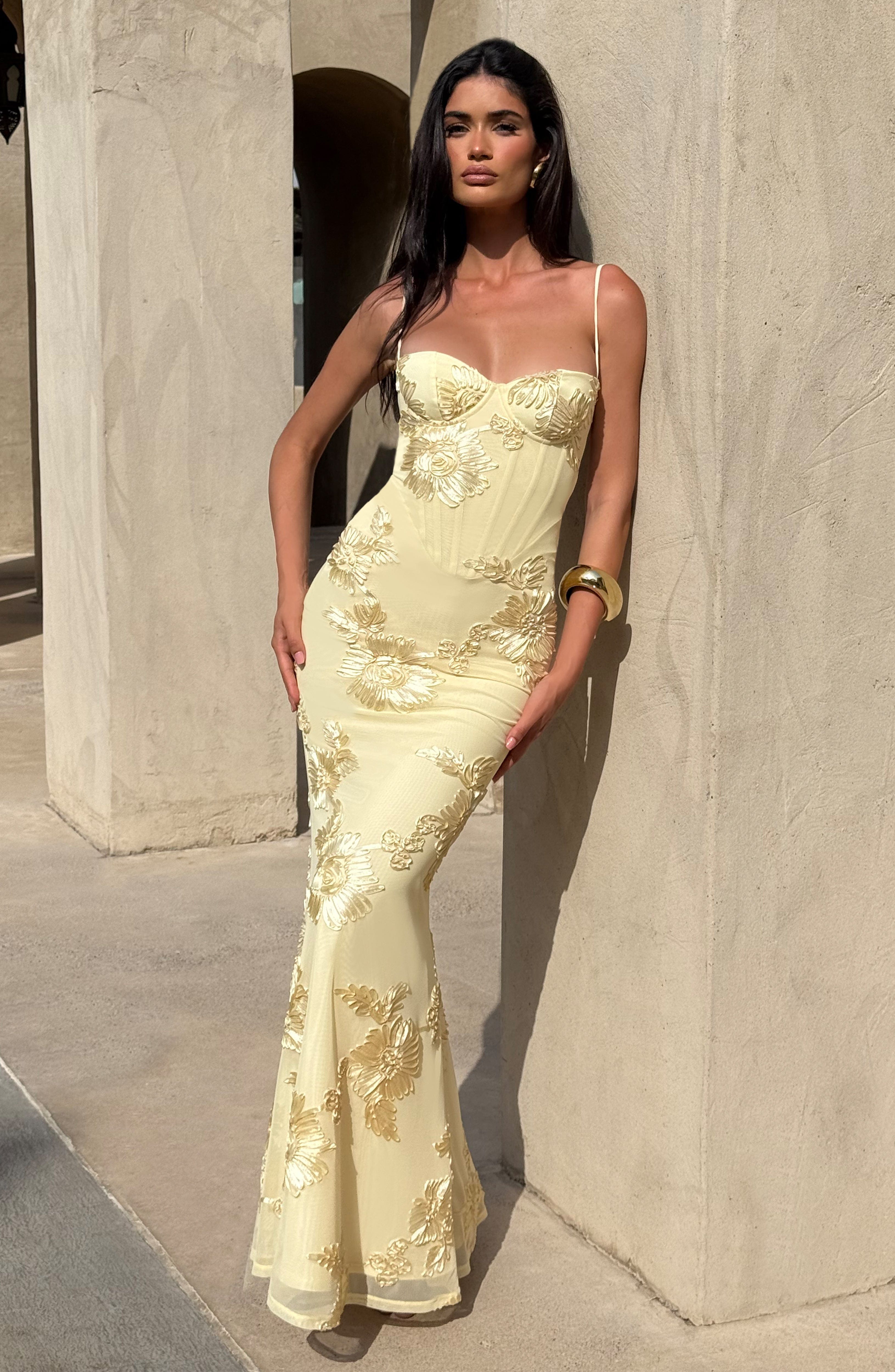Velour | Maxi Dress Yellow