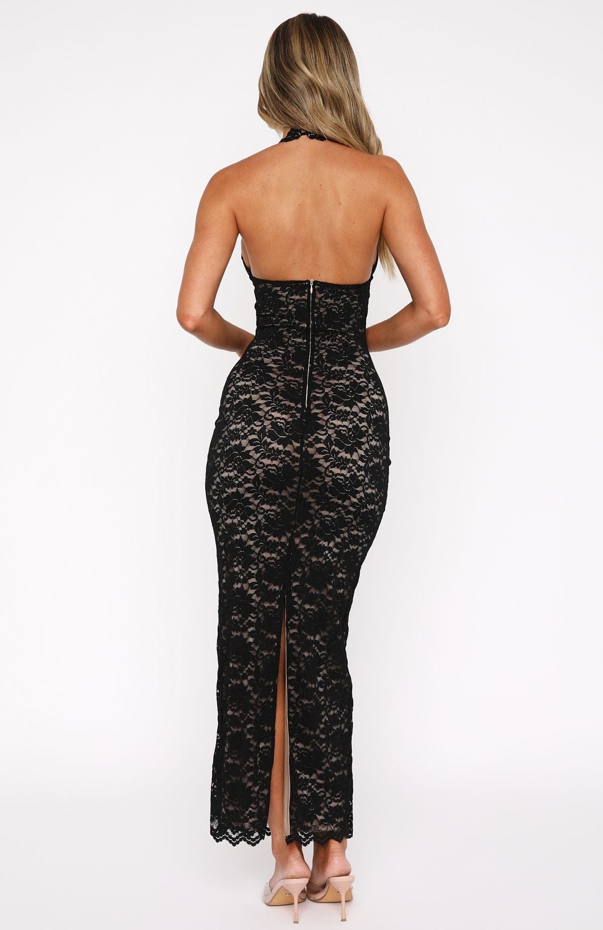 Selena | Lace Maxi Dress Black