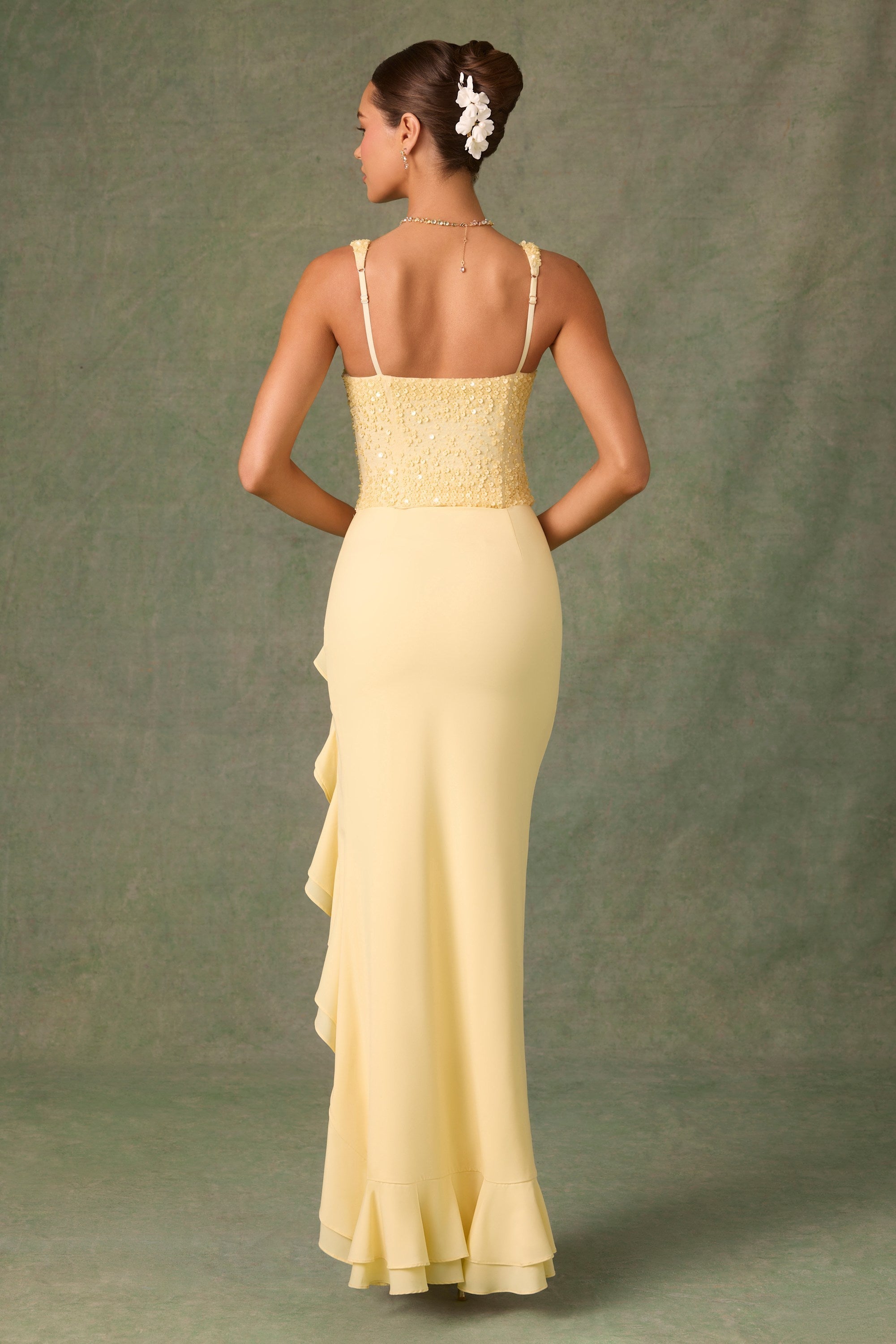 Robinha | Corset Maxi Dress Yellow