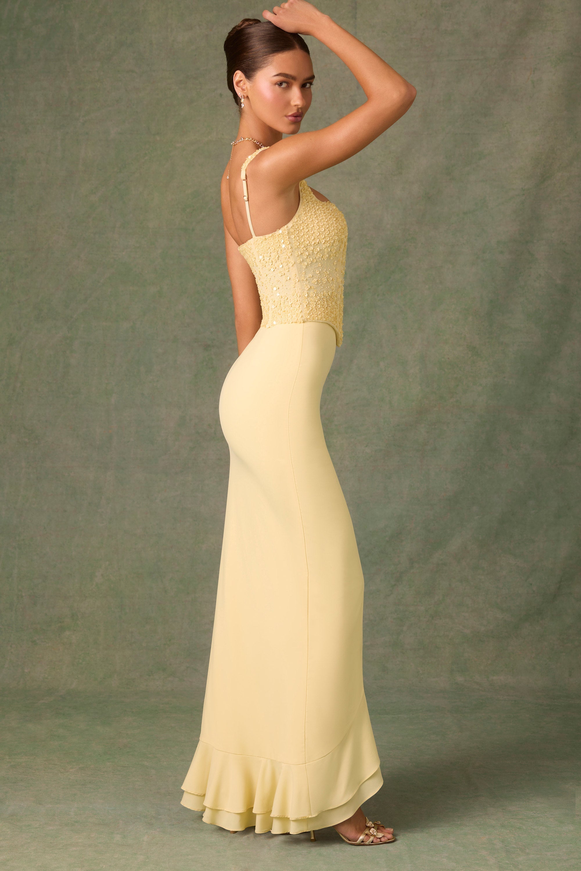 Robinha | Corset Maxi Dress Yellow