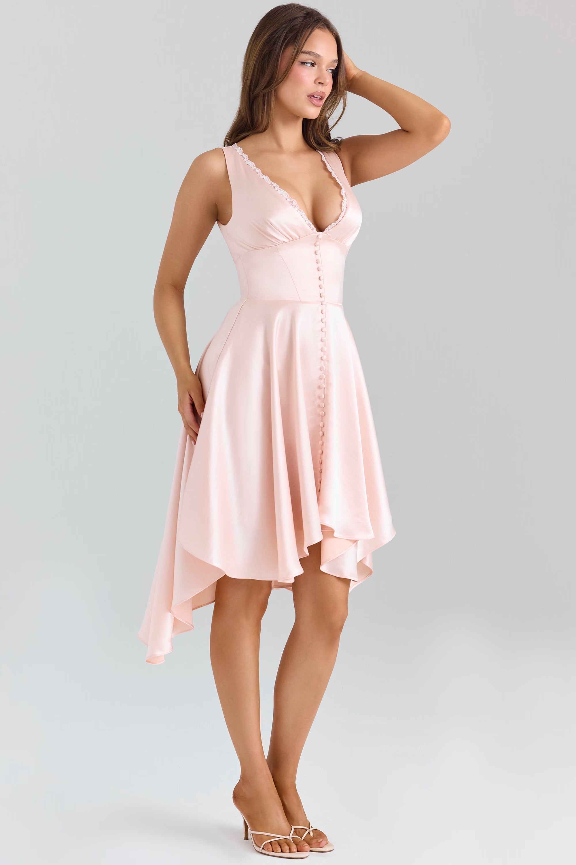 Alisha | Midi Dress Pink