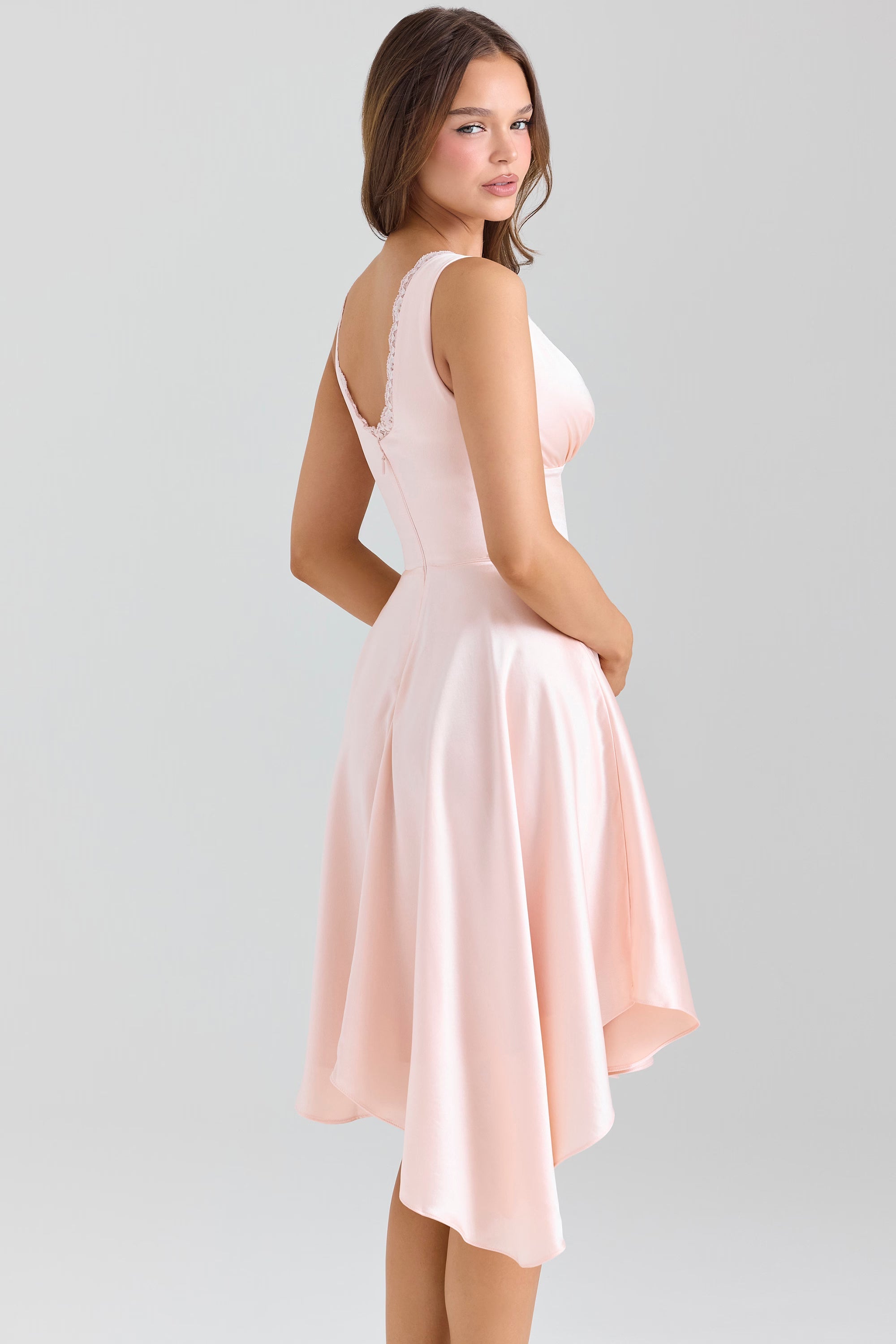 Alisha | Midi Dress Pink