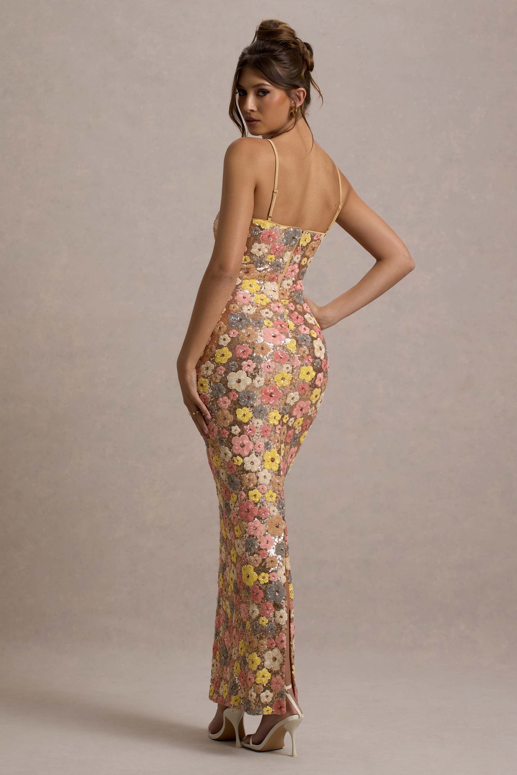 Victoria | Sequin Maxi Dress Multicolor