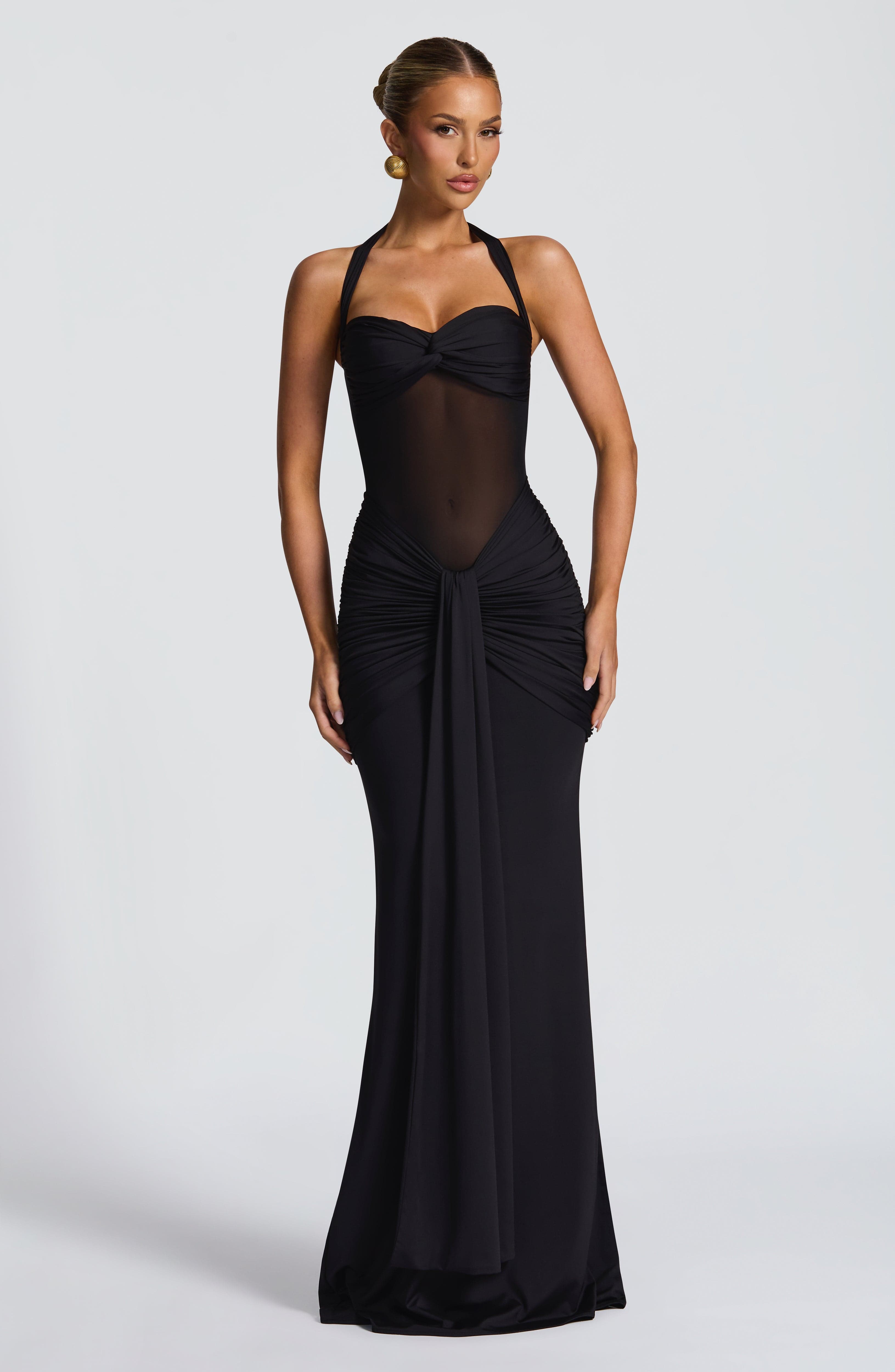 Aurea | Halter Maxi Dress Yellow