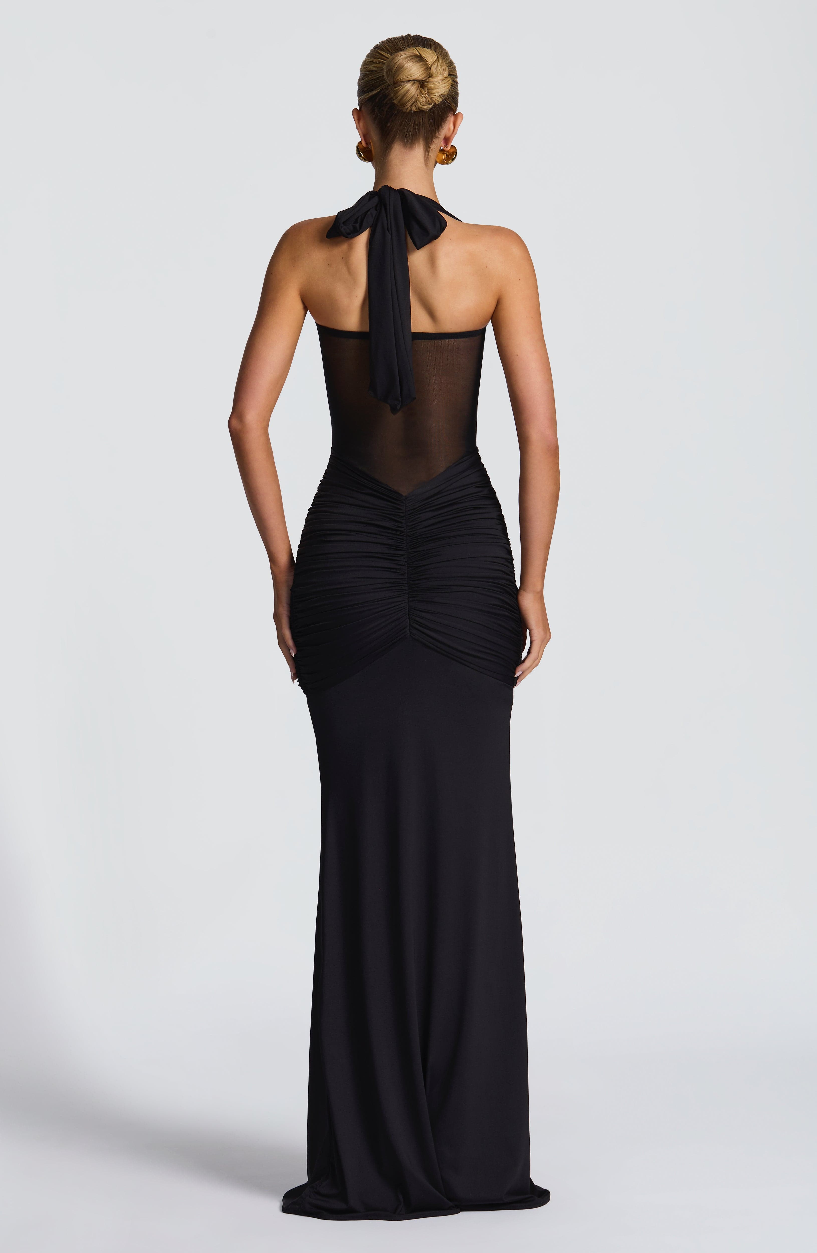 Aurea | Halter Maxi Dress Black