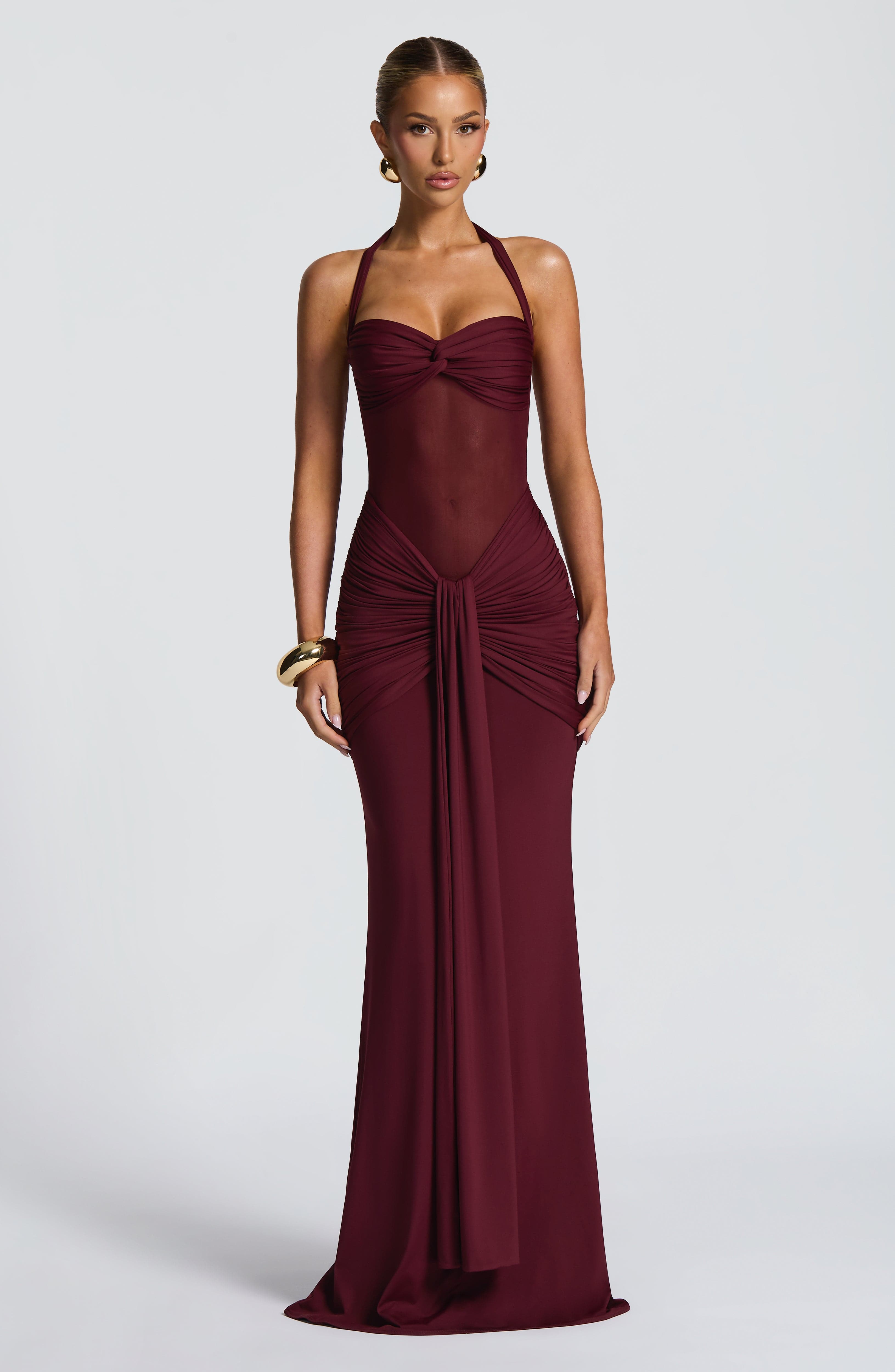 Aurea | Halter Maxi Dress Black