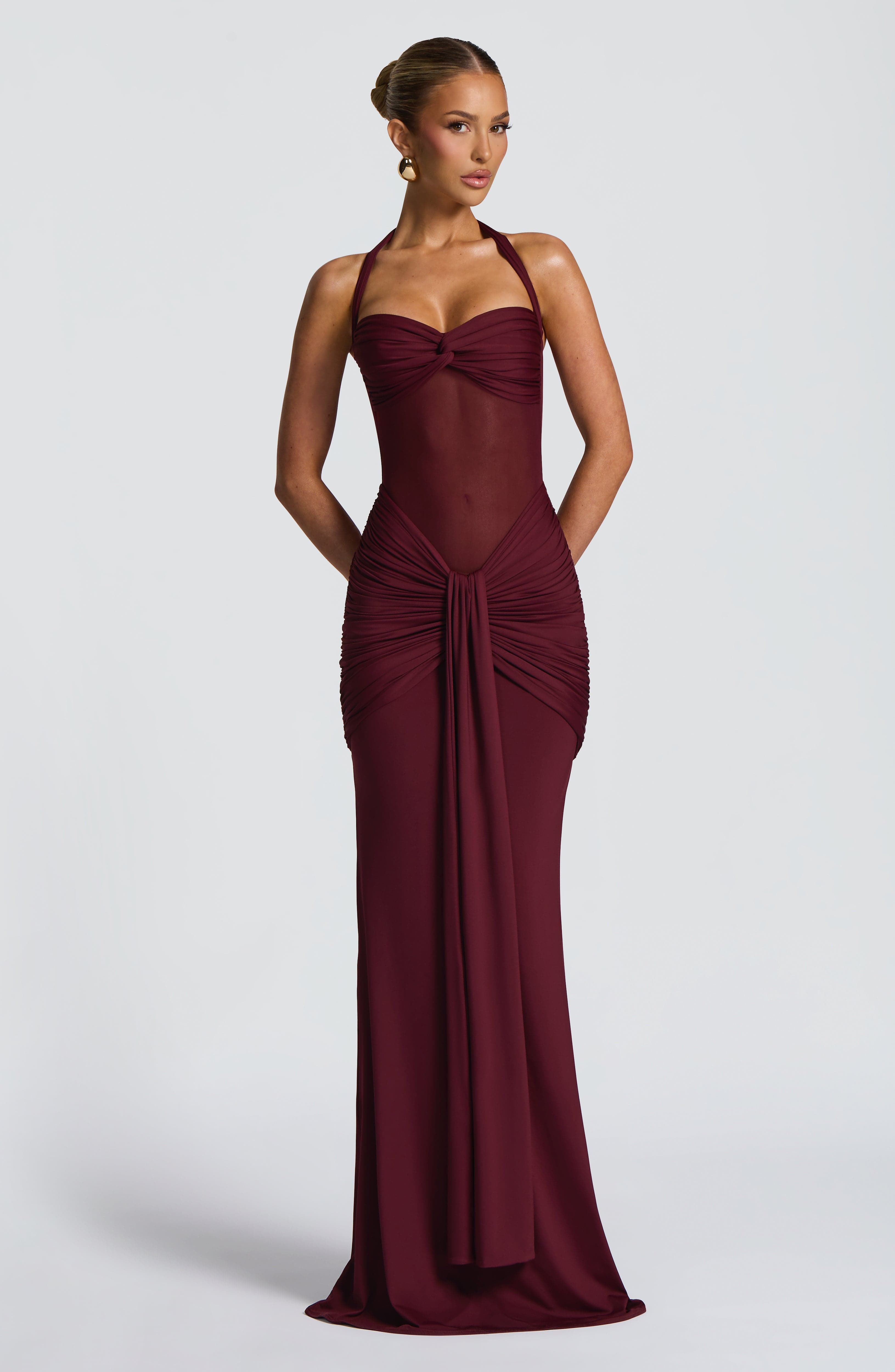 Aurea | Halter Maxi Dress Black