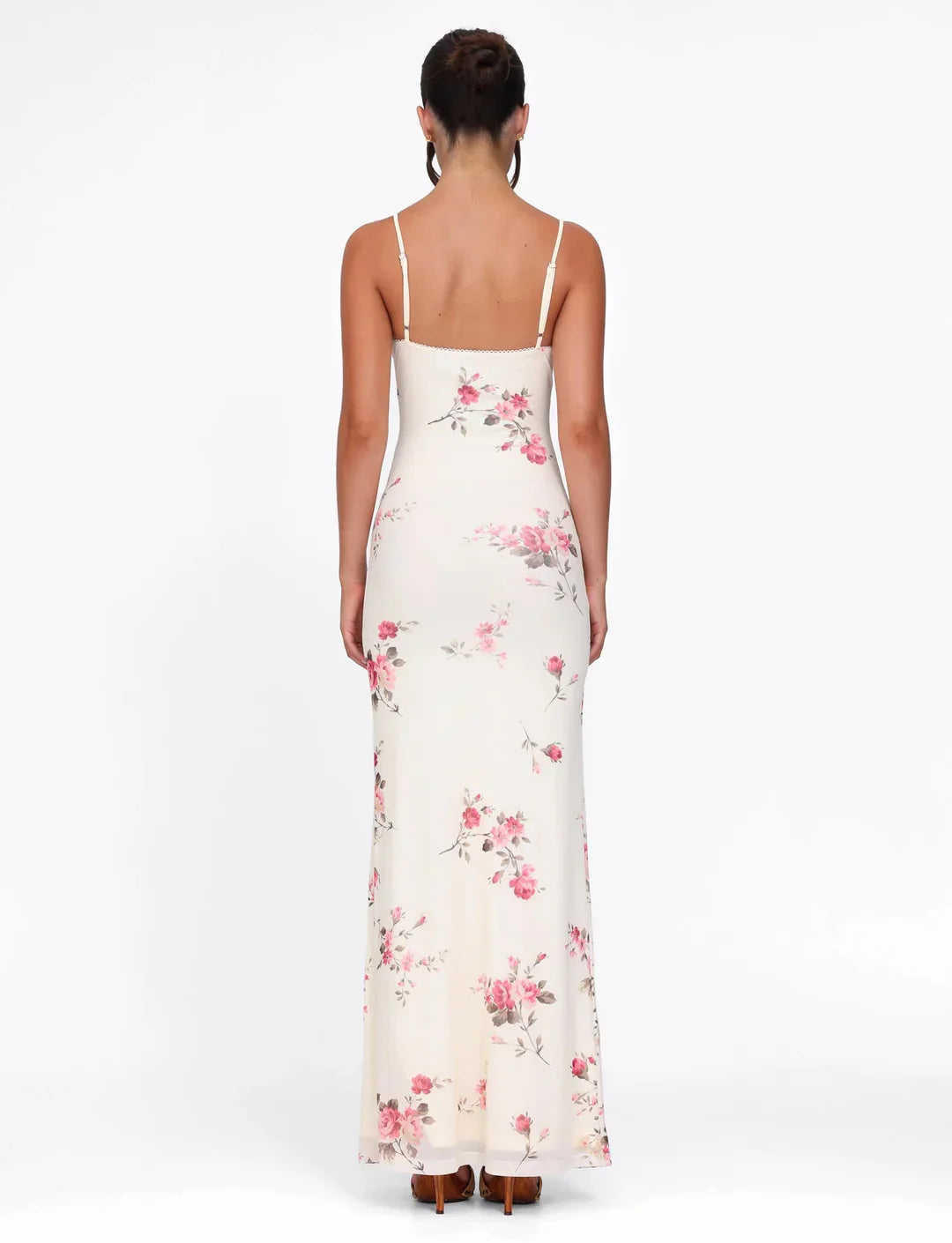 Elodie | Floral Maxi Dress White